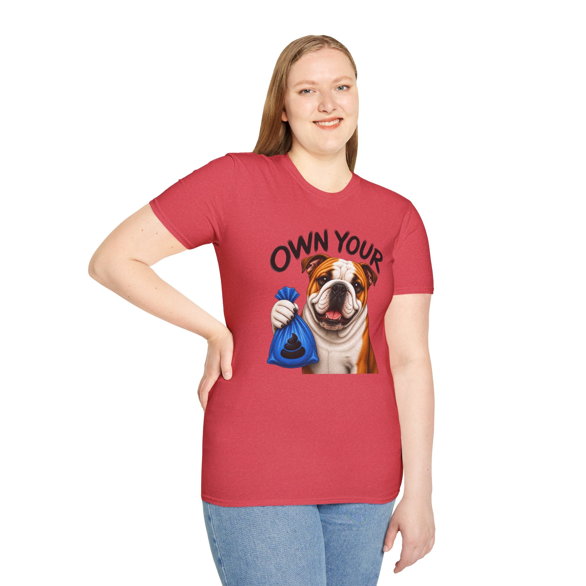 Own Your Poop Bulldog Tee