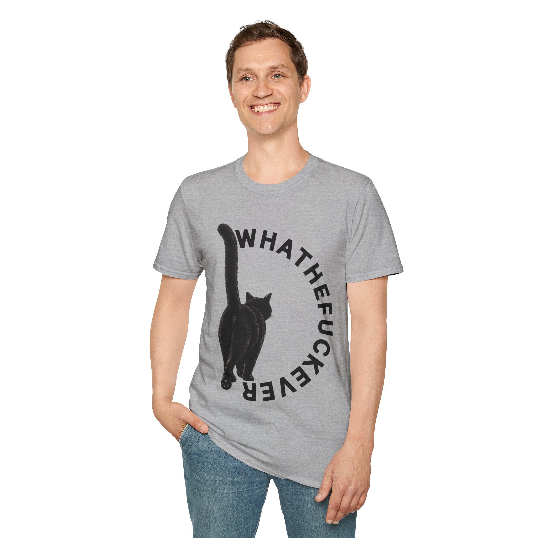 Black Cat Graphic Tee | Funny Cat Shirt for Cat Lovers