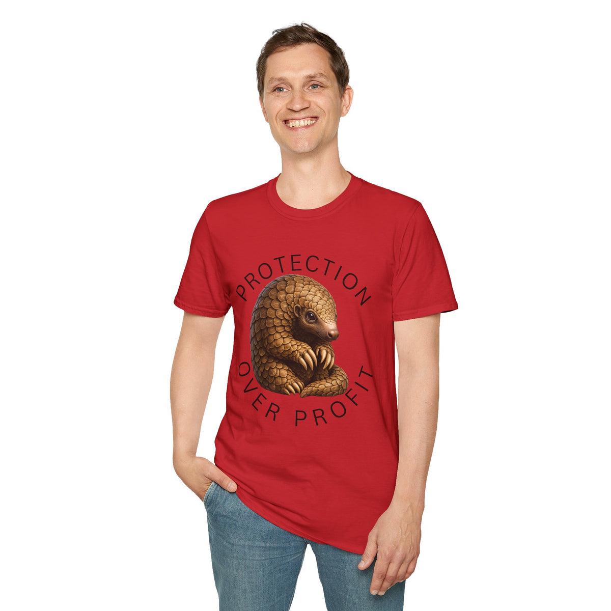 Protection Over Profit T-Shirt — Wildlife Conservation Pangolin Tee