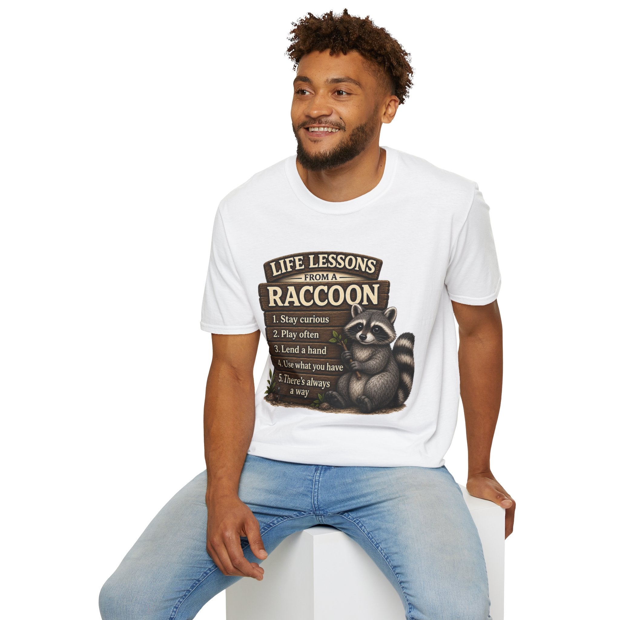 Life Lessons From a Raccoon Graphic Tee