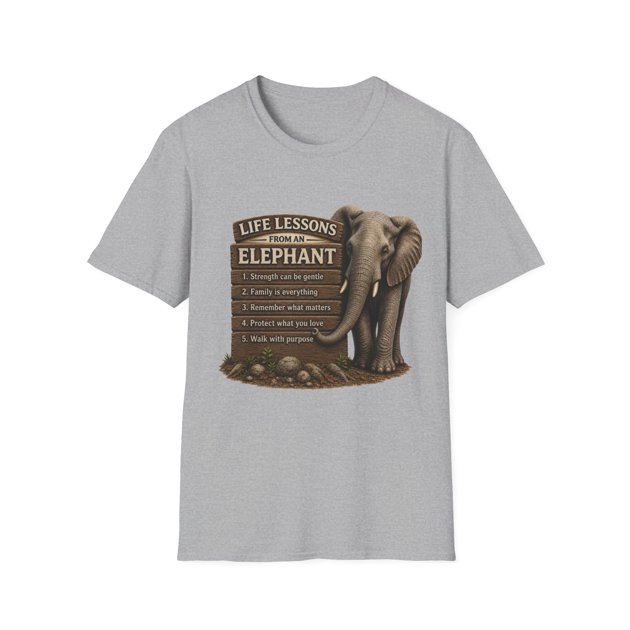 Elephant Life Lessons Wildlife Tee