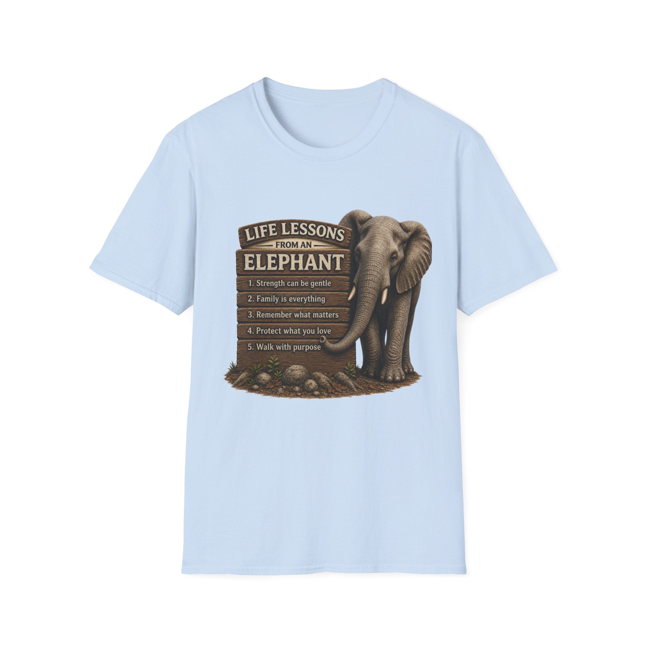 Elephant Life Lessons Wildlife Tee