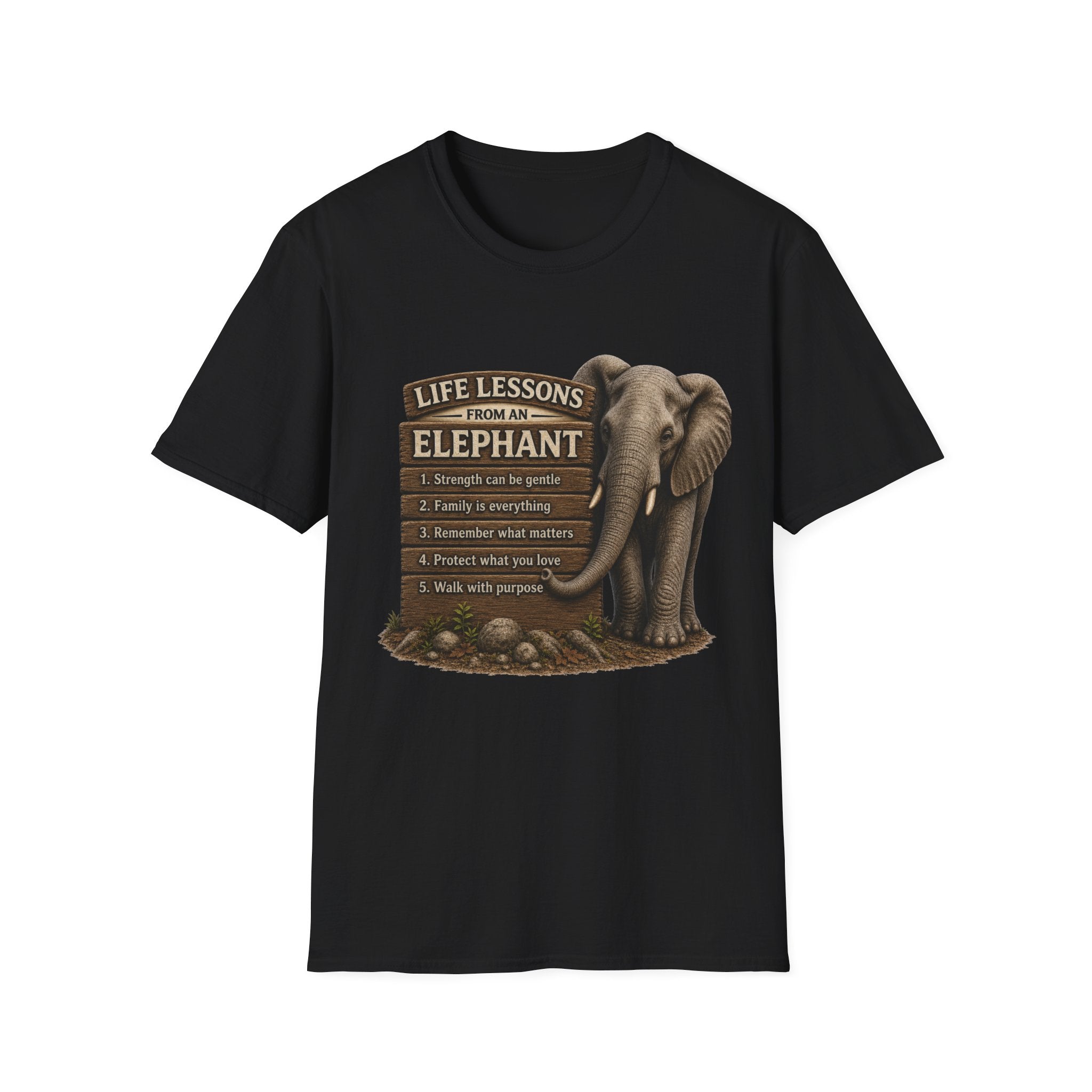 Elephant Life Lessons Wildlife Tee