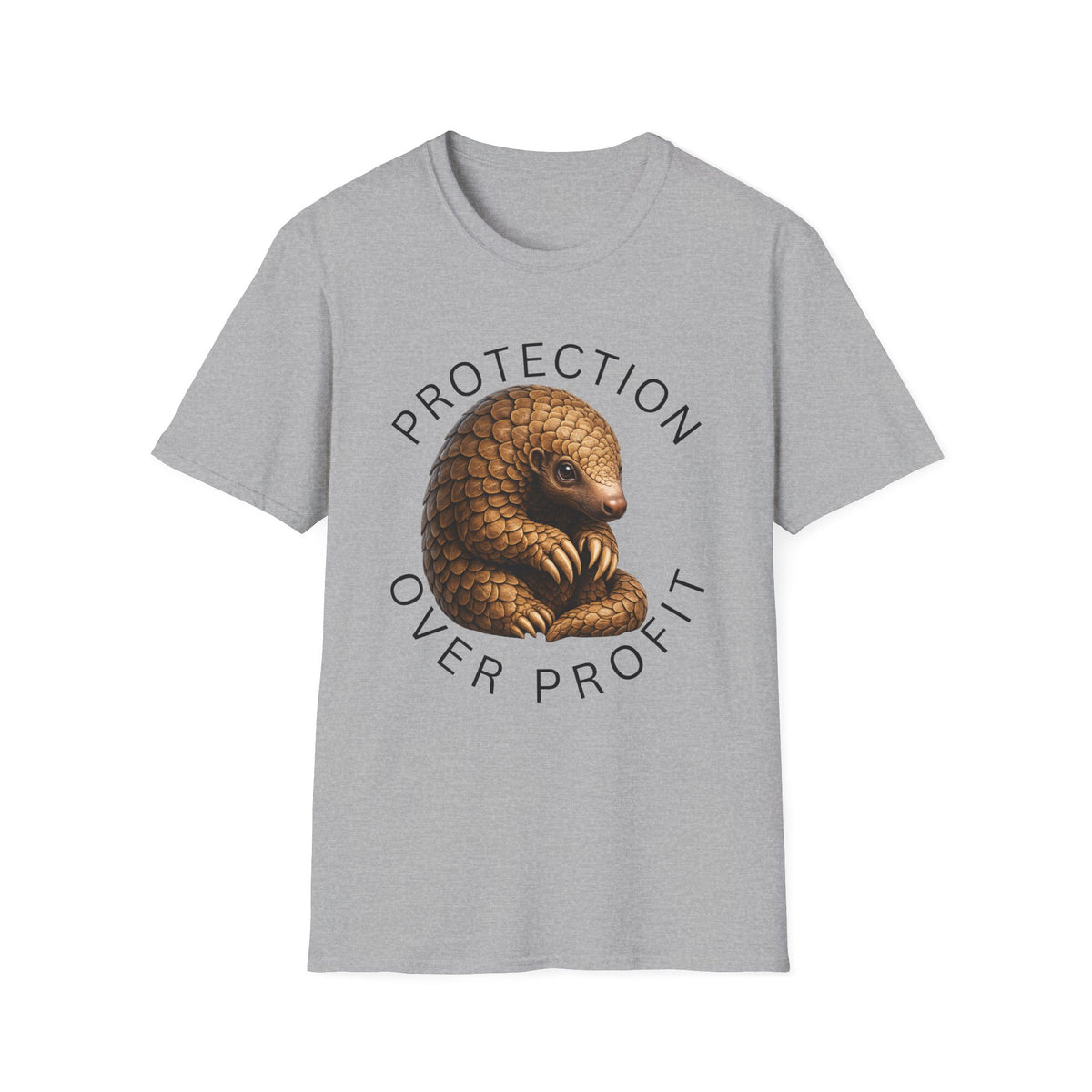 Protection Over Profit T-Shirt — Wildlife Conservation Pangolin Tee