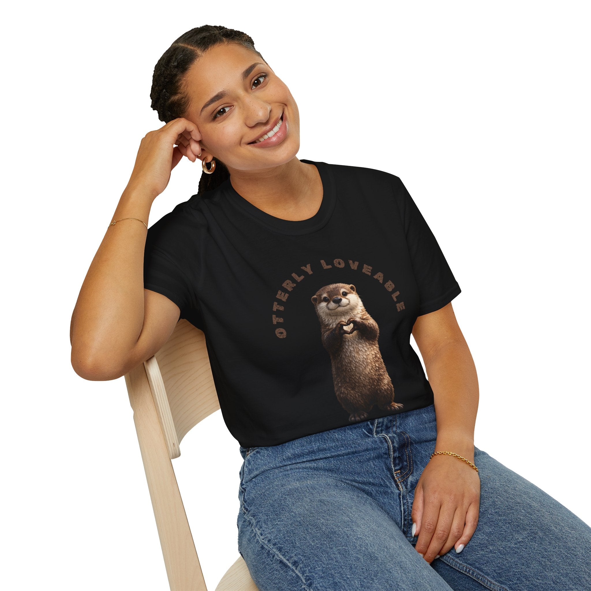 Otterly Loveable Otter Graphic Tee