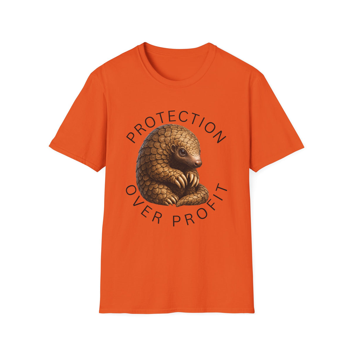 Protection Over Profit T-Shirt — Wildlife Conservation Pangolin Tee