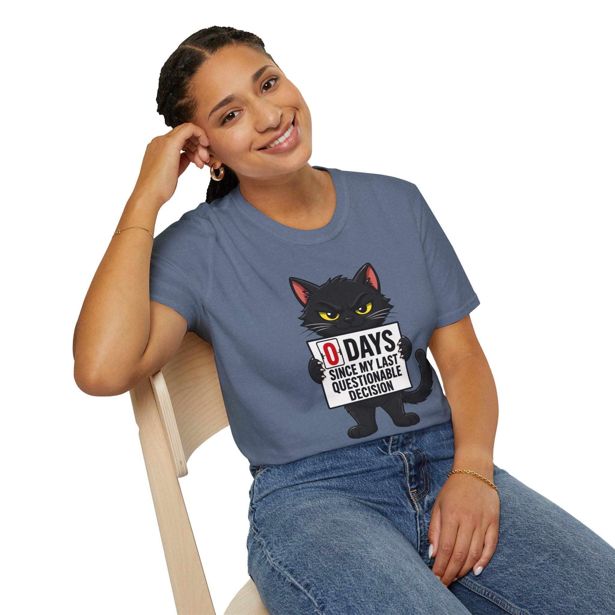 0 Days Since My Last Questionable Decision Graphic Tee