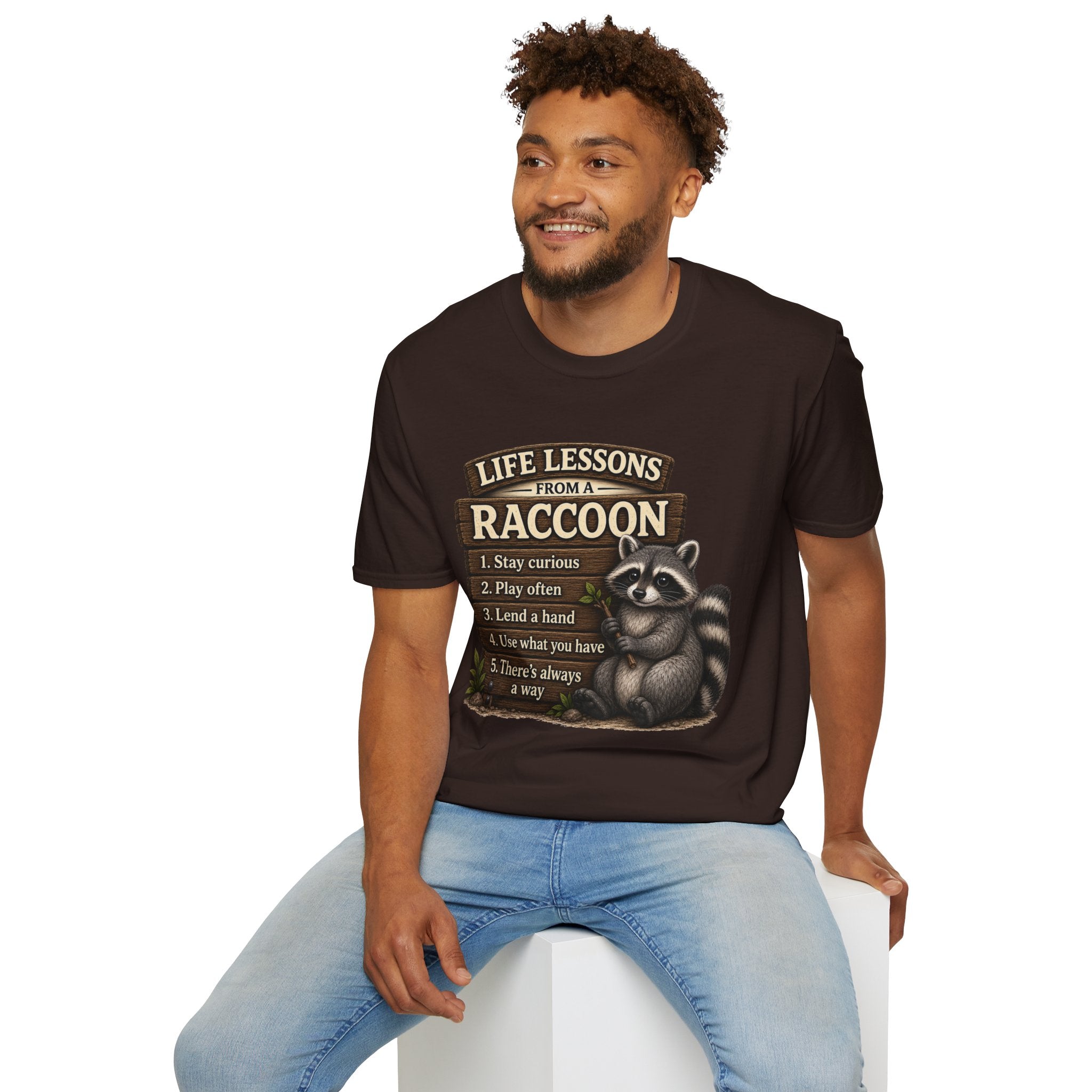 Life Lessons From a Raccoon Graphic Tee