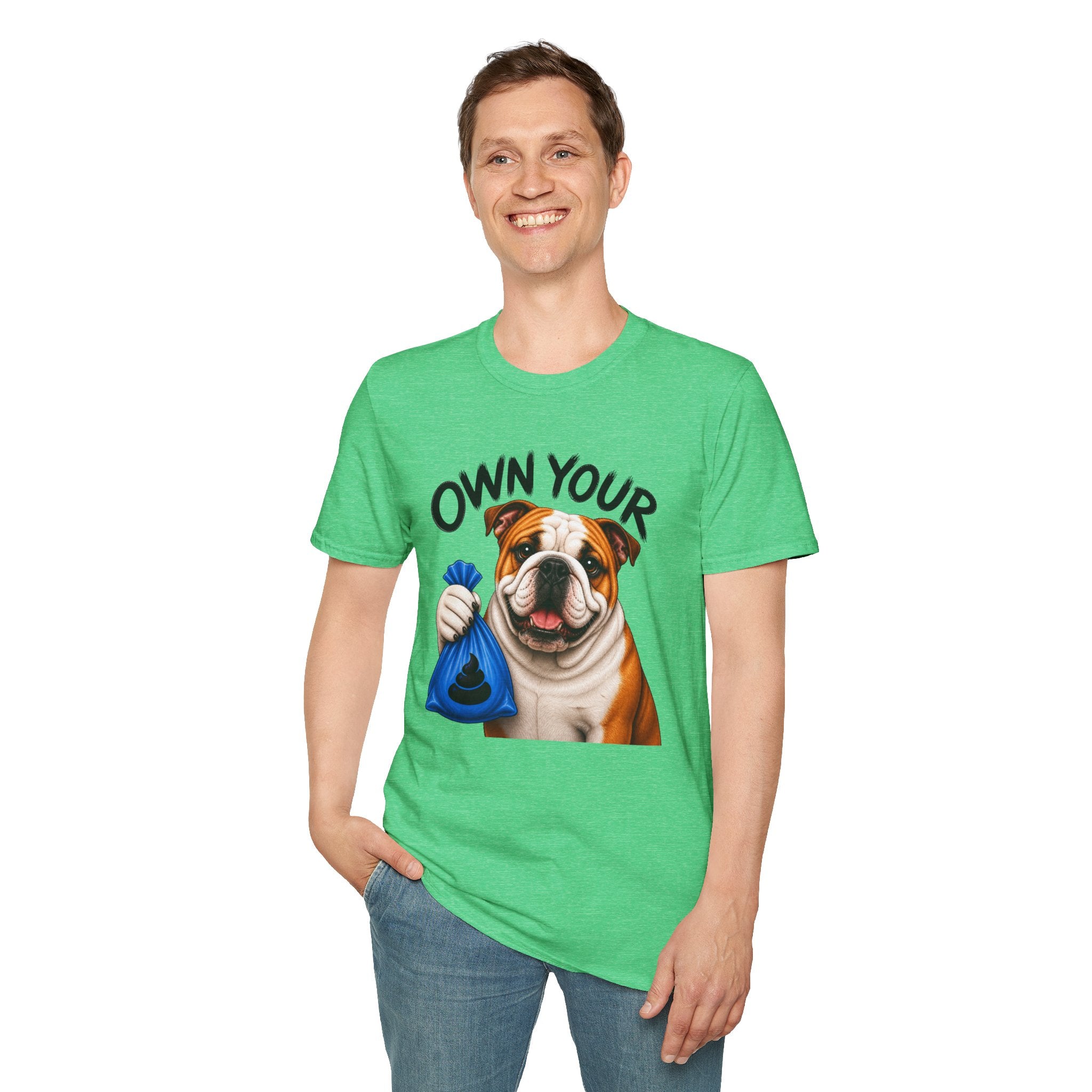 Own Your Poop Bulldog Tee