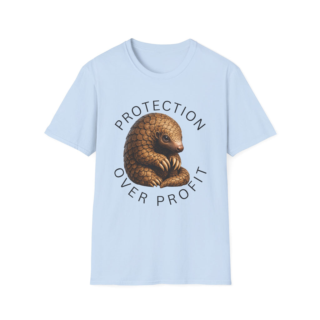 Protection Over Profit T-Shirt — Wildlife Conservation Pangolin Tee