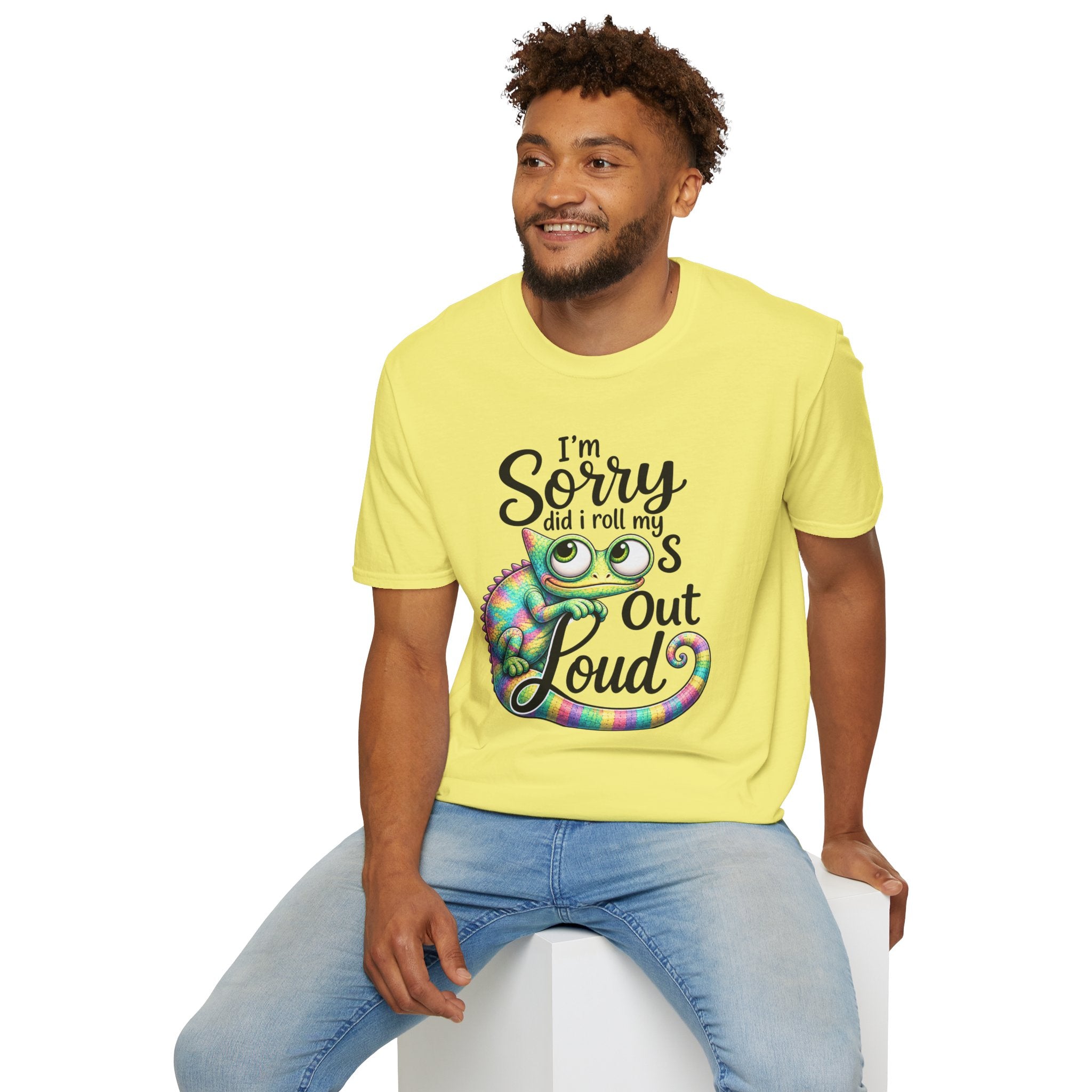 Chameleon Graphic T-Shirt — "I'm Sorry Did I Roll My Eyes Out Loud"
