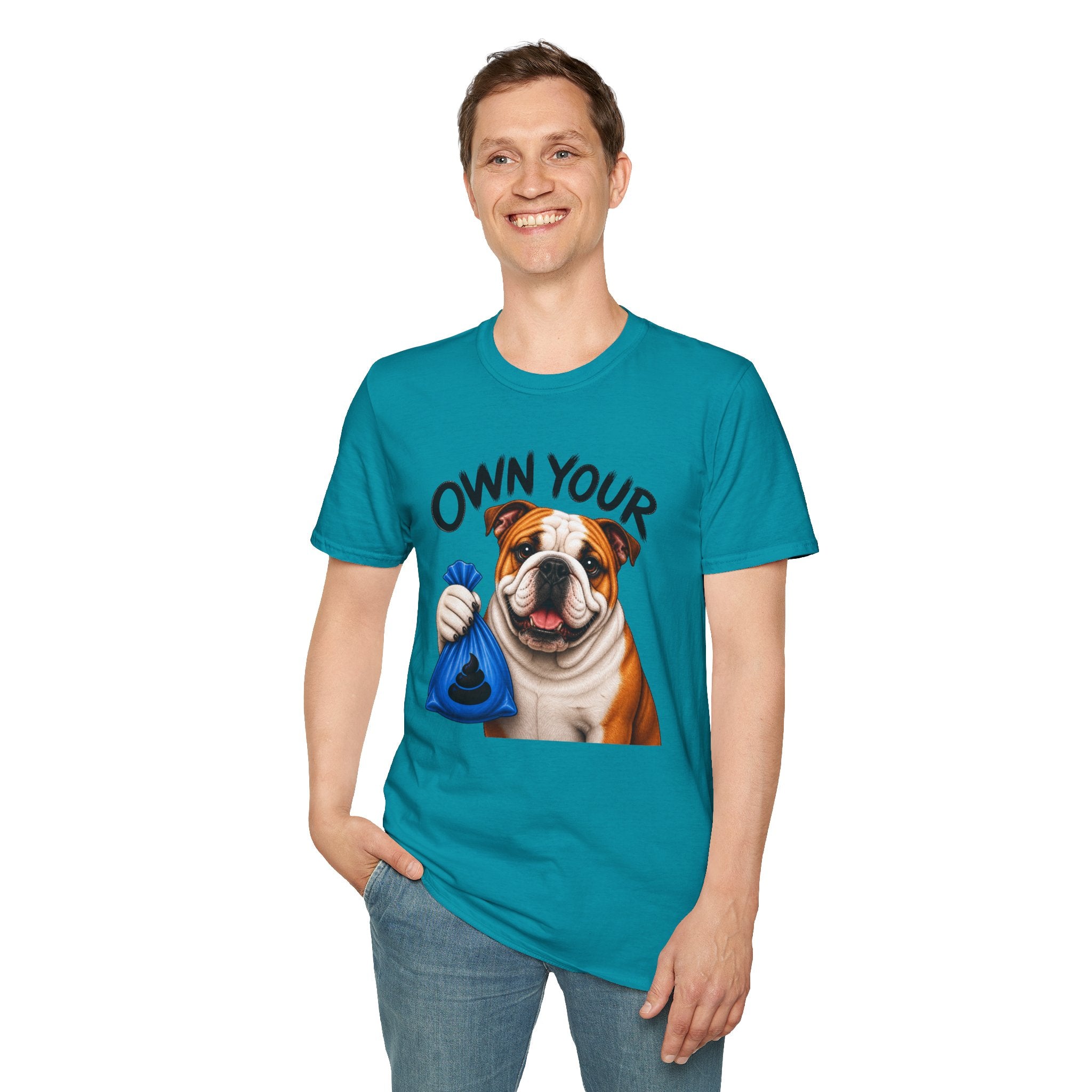 Own Your Poop Bulldog Tee