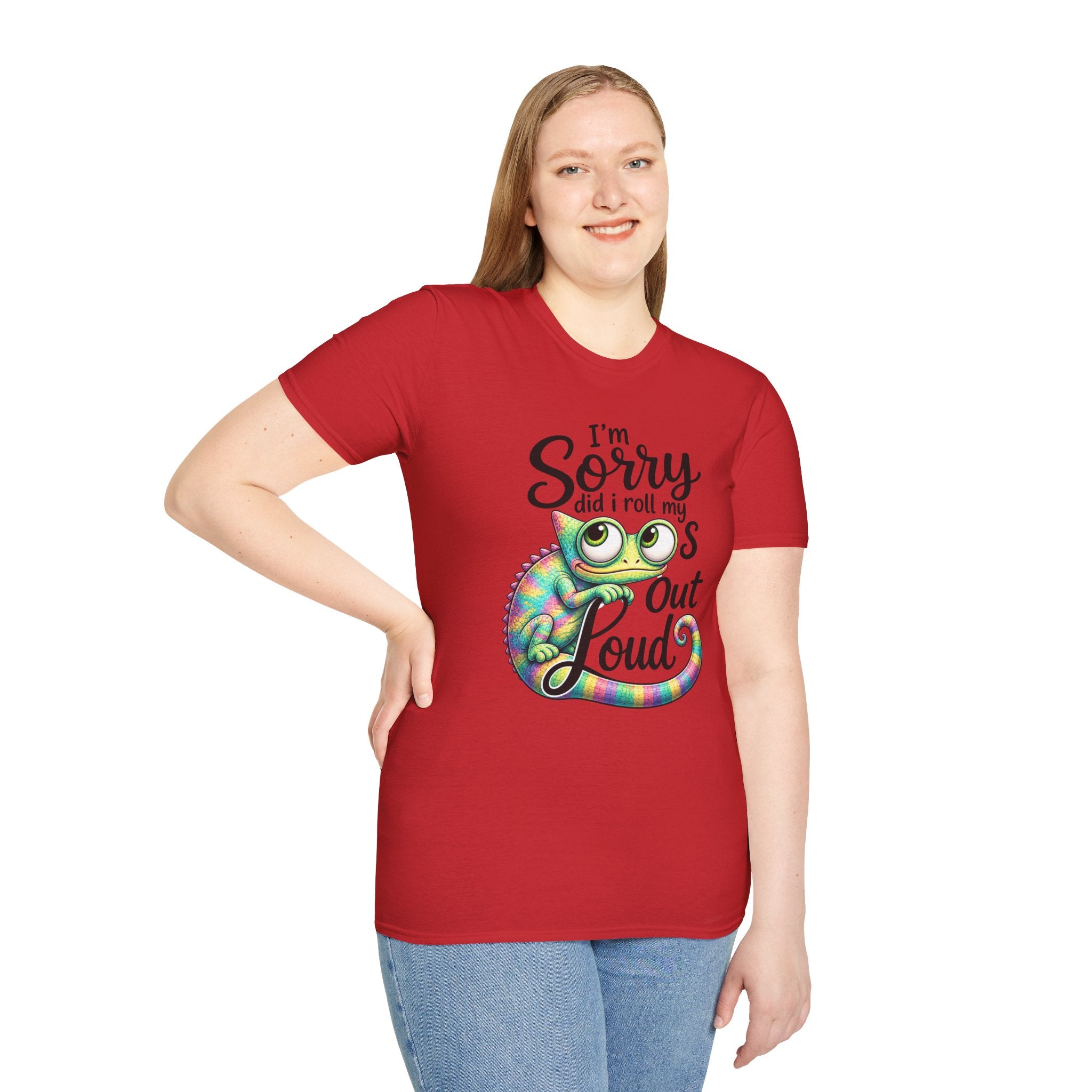 Chameleon Graphic T-Shirt — "I'm Sorry Did I Roll My Eyes Out Loud"
