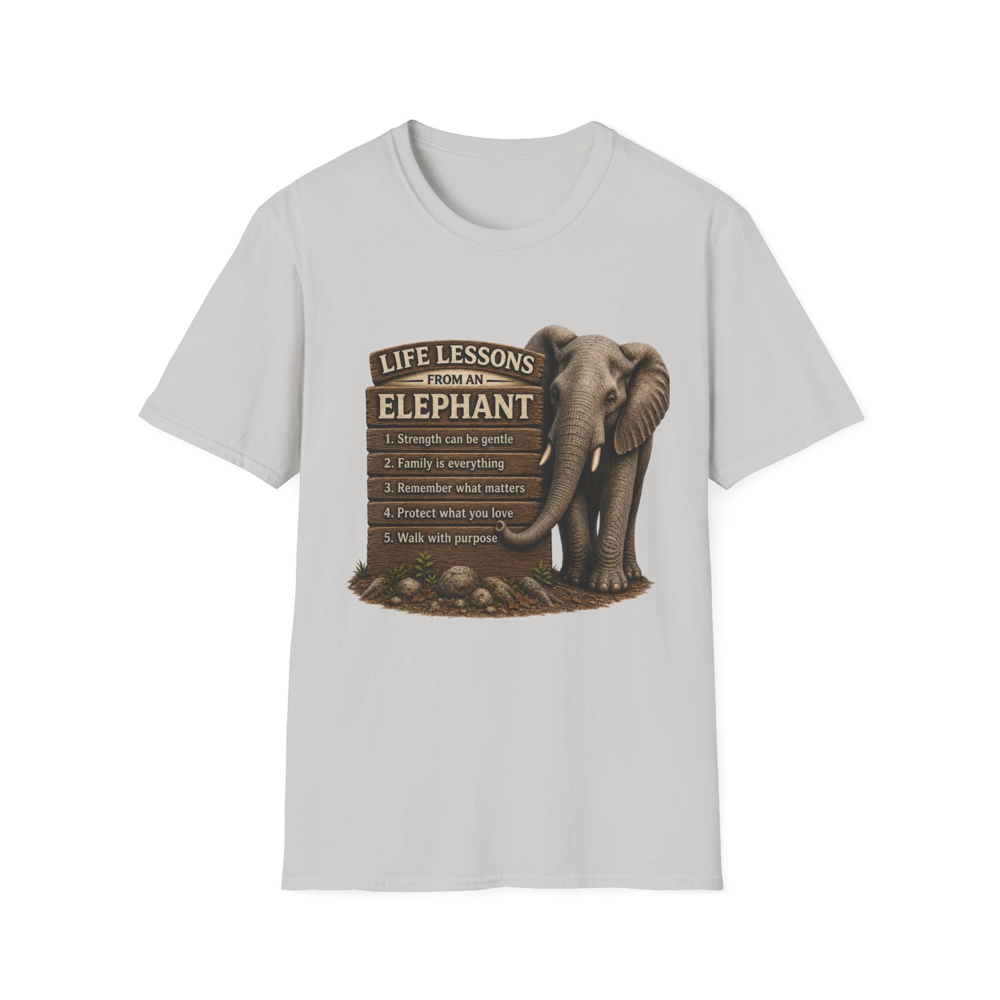 Elephant Life Lessons Wildlife Tee