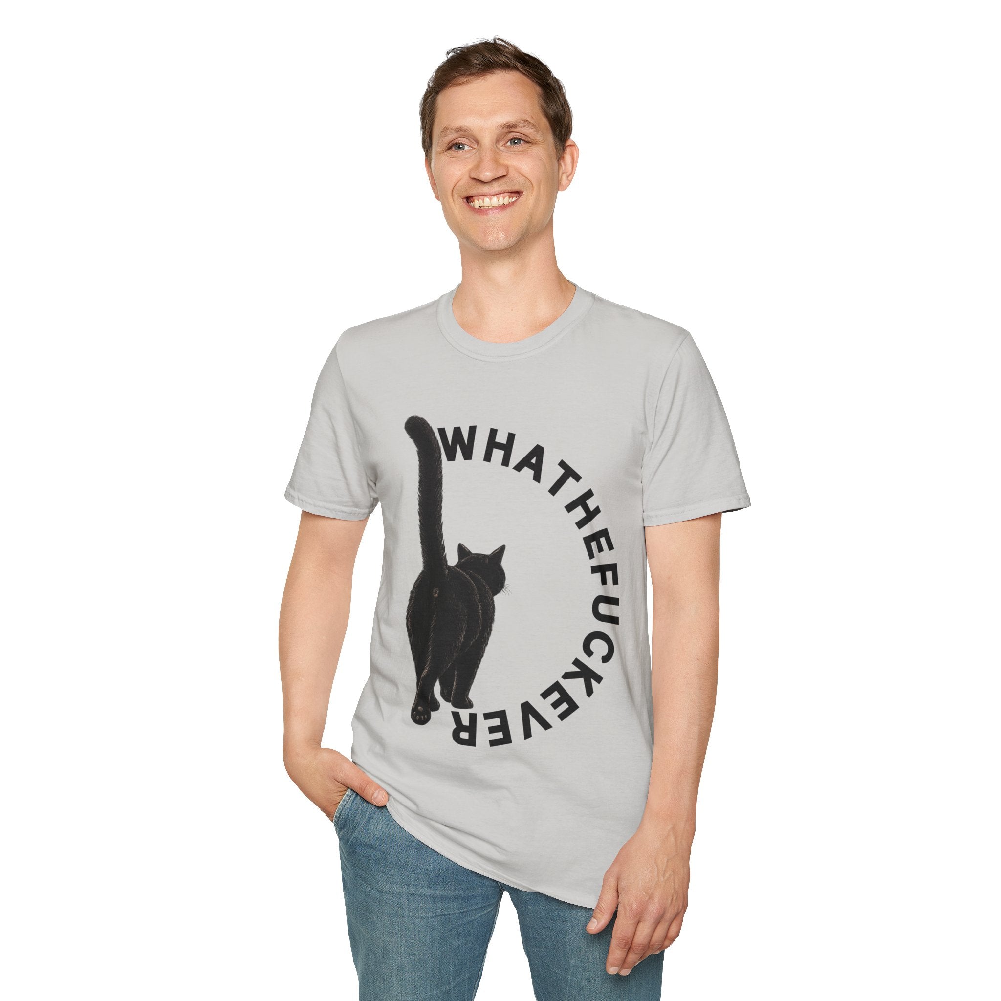 Black Cat Graphic Tee | Funny Cat Shirt for Cat Lovers
