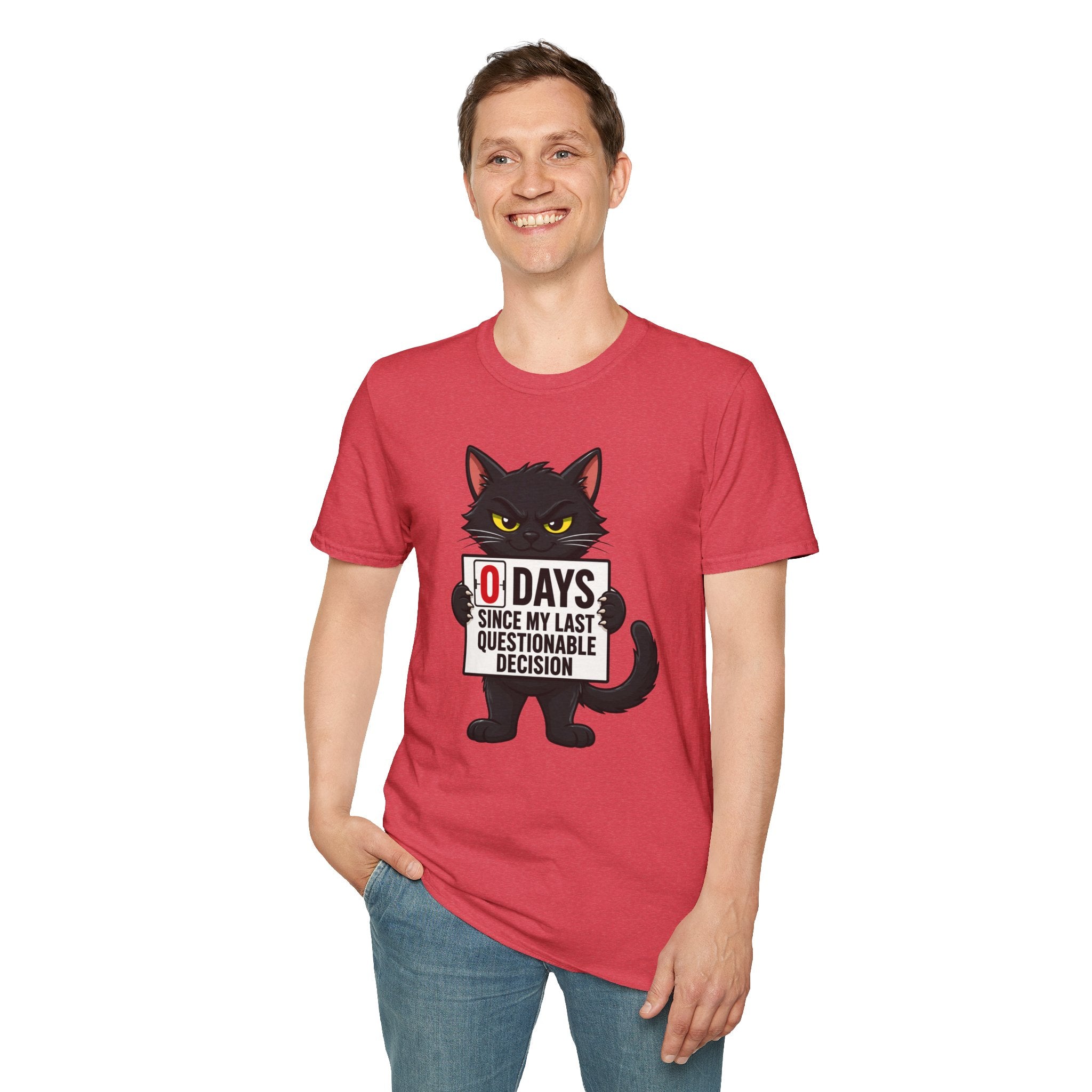 0 Days Since My Last Questionable Decision Graphic Tee