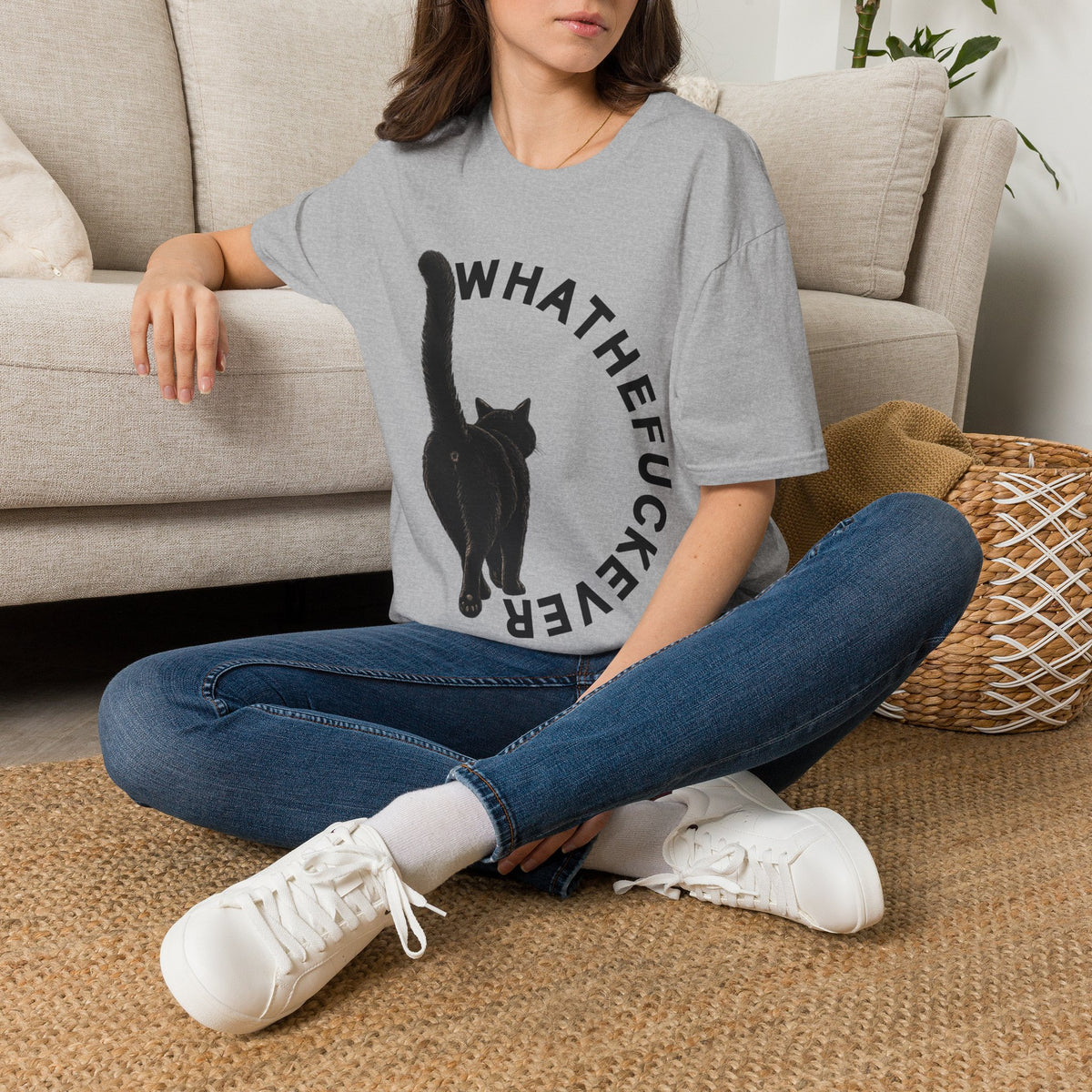 Black Cat Graphic Tee | Funny Cat Shirt for Cat Lovers