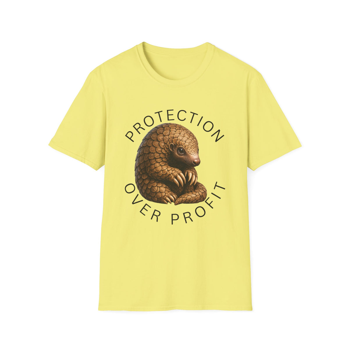 Protection Over Profit T-Shirt — Wildlife Conservation Pangolin Tee