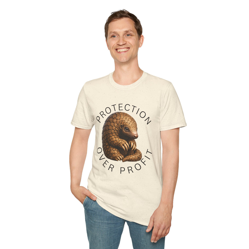 Protection Over Profit T-Shirt — Wildlife Conservation Pangolin Tee
