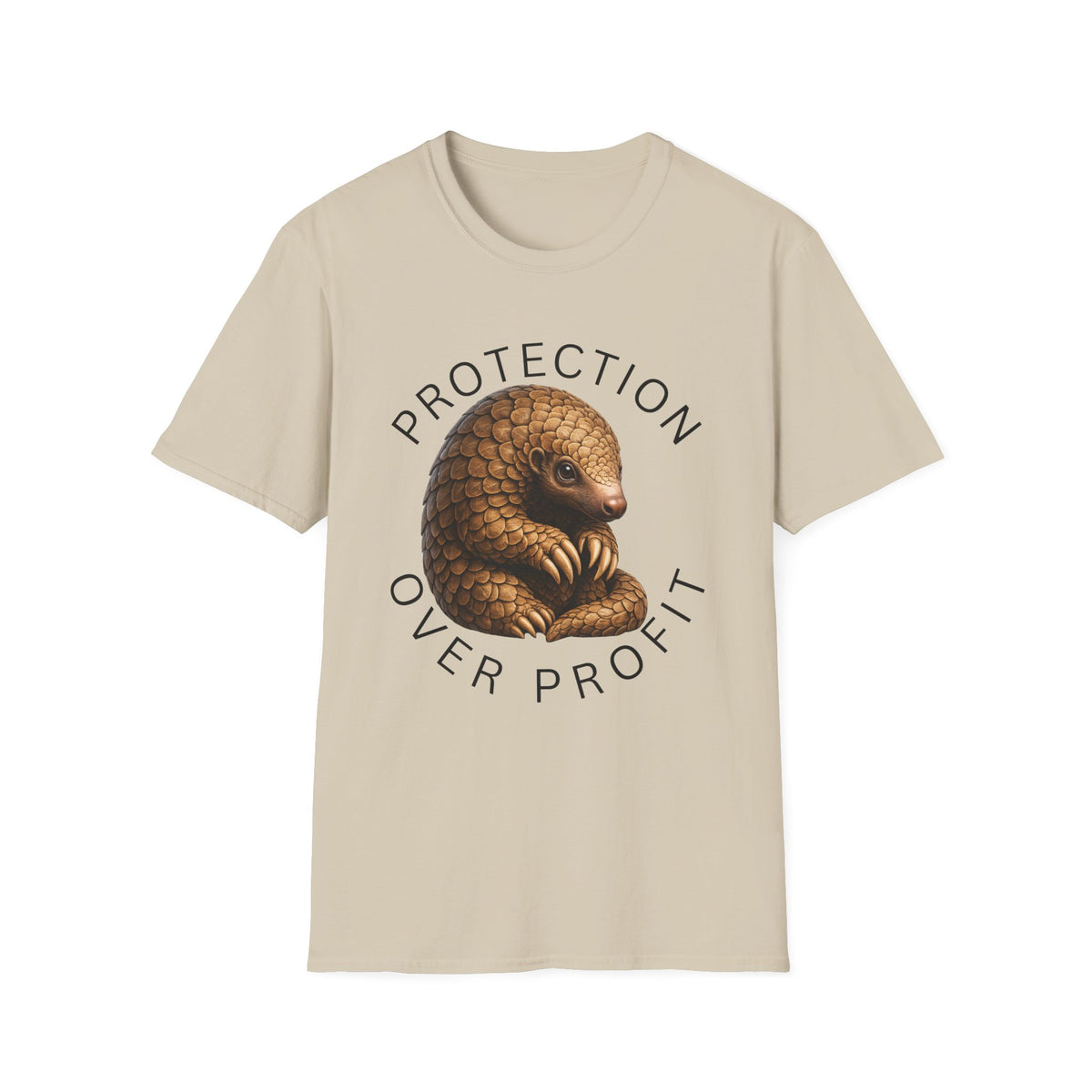 Protection Over Profit T-Shirt — Wildlife Conservation Pangolin Tee