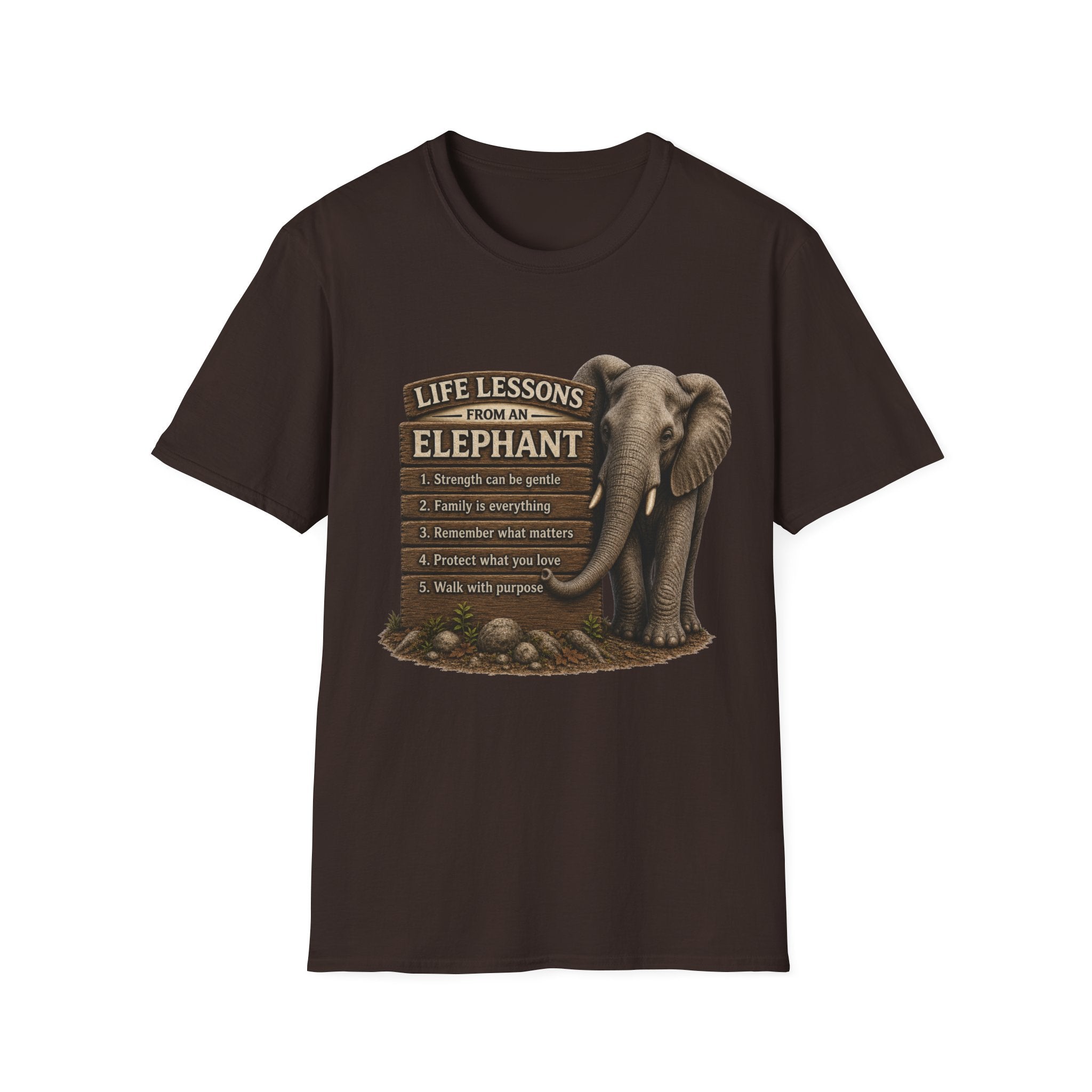 Elephant Life Lessons Wildlife Tee