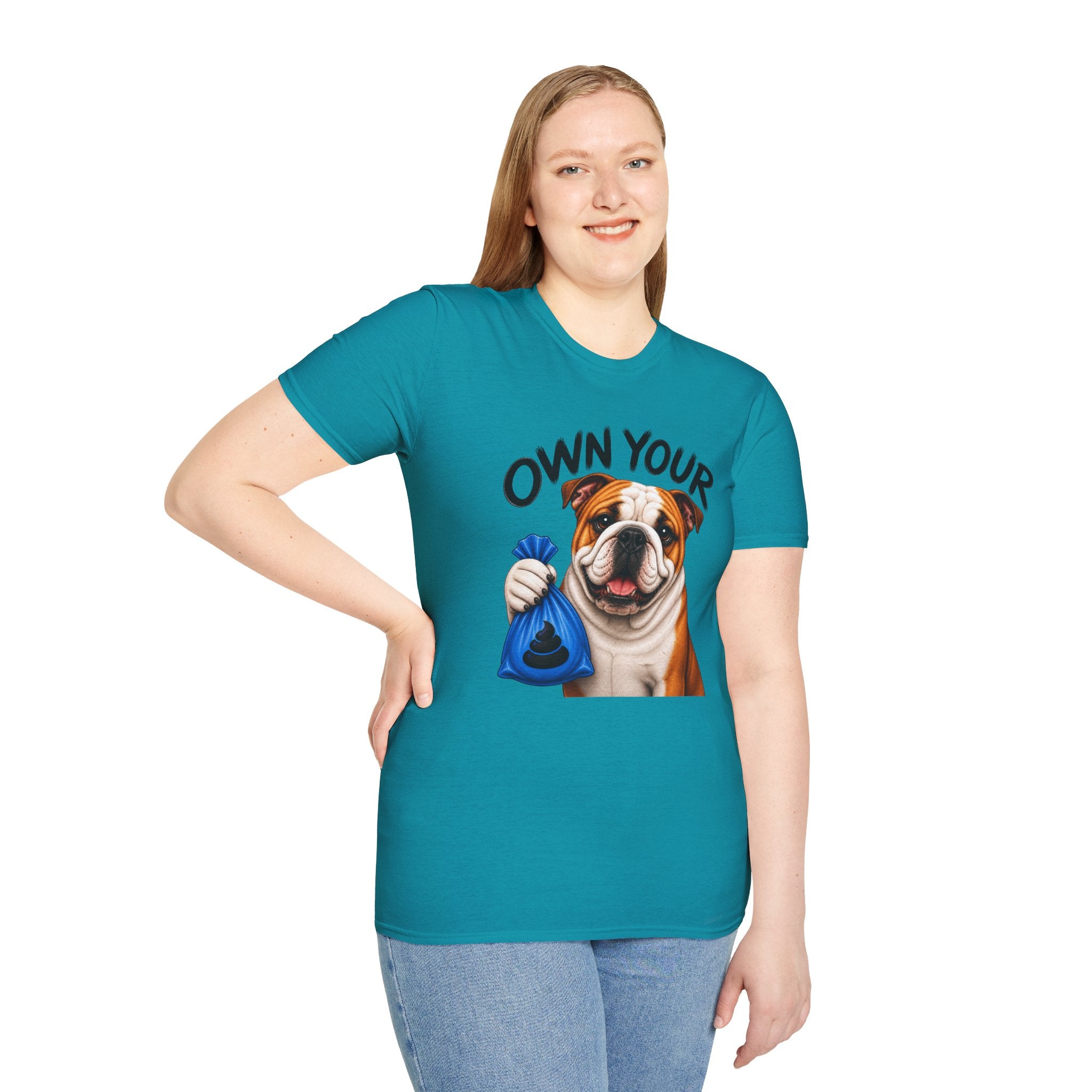 Own Your Poop Bulldog Tee