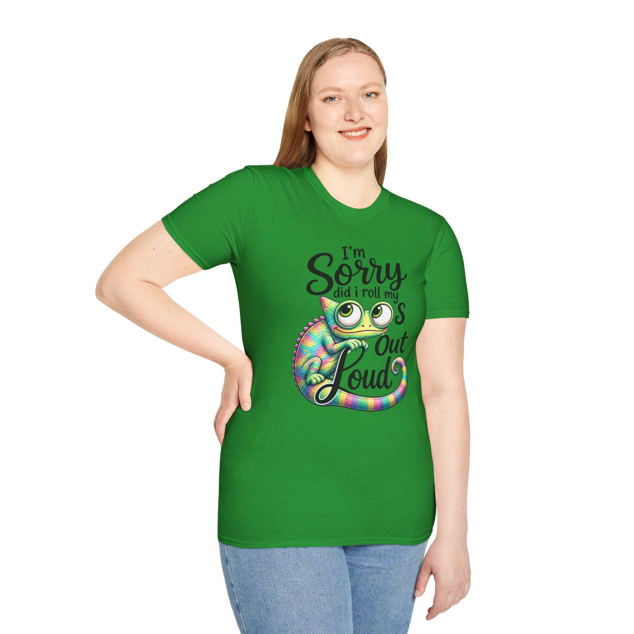 Chameleon Graphic T-Shirt — "I'm Sorry Did I Roll My Eyes Out Loud"