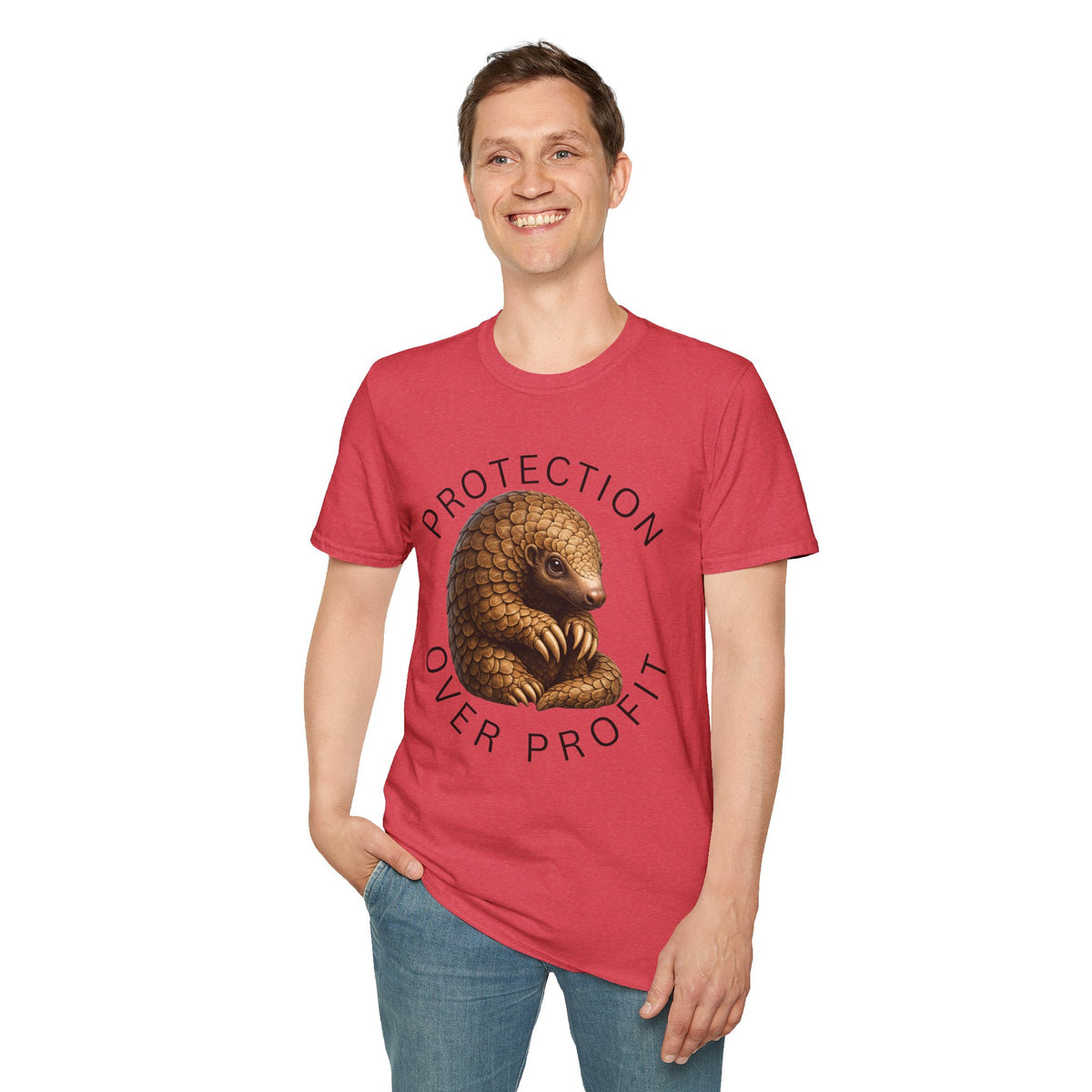 Protection Over Profit T-Shirt — Wildlife Conservation Pangolin Tee