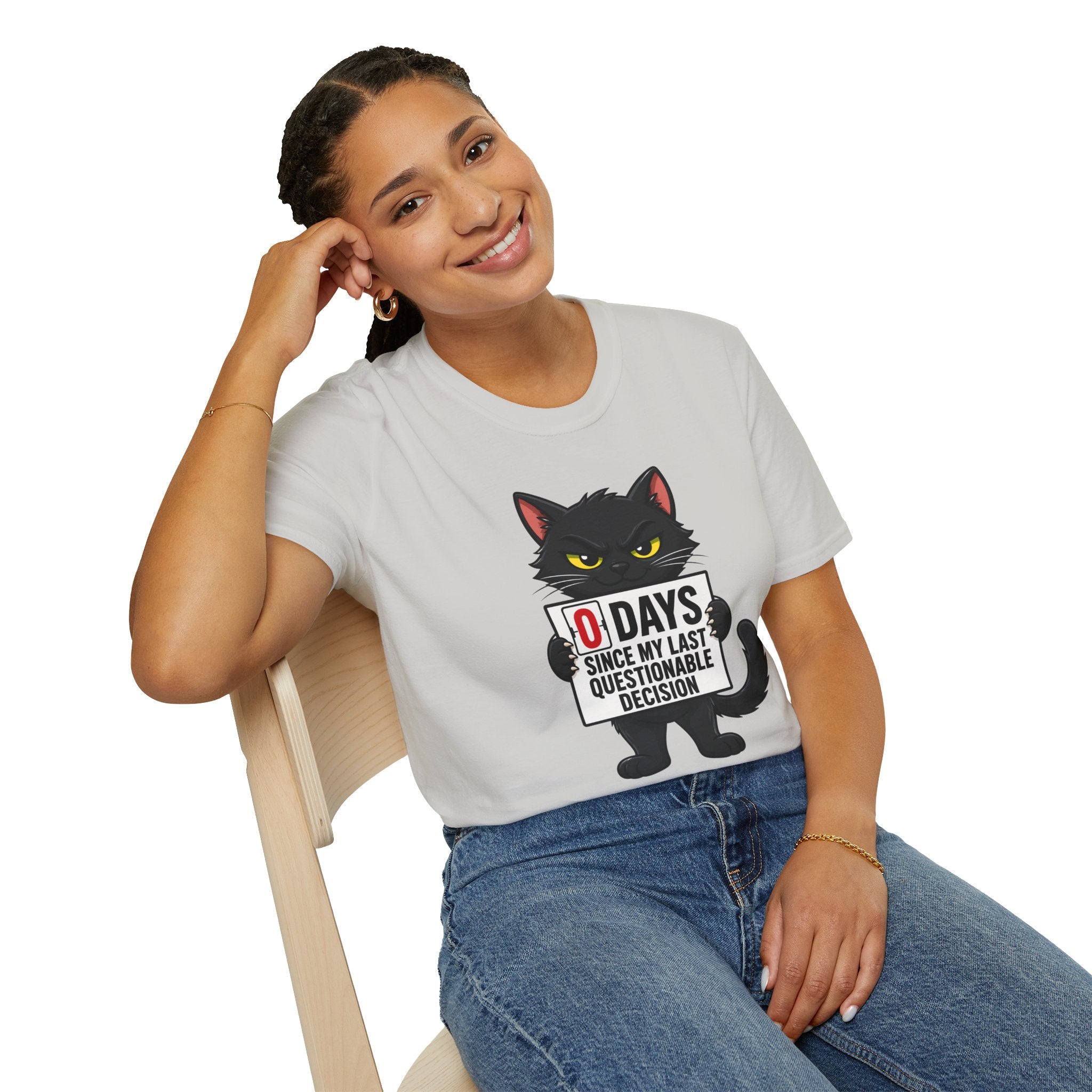 0 Days Since My Last Questionable Decision Graphic Tee