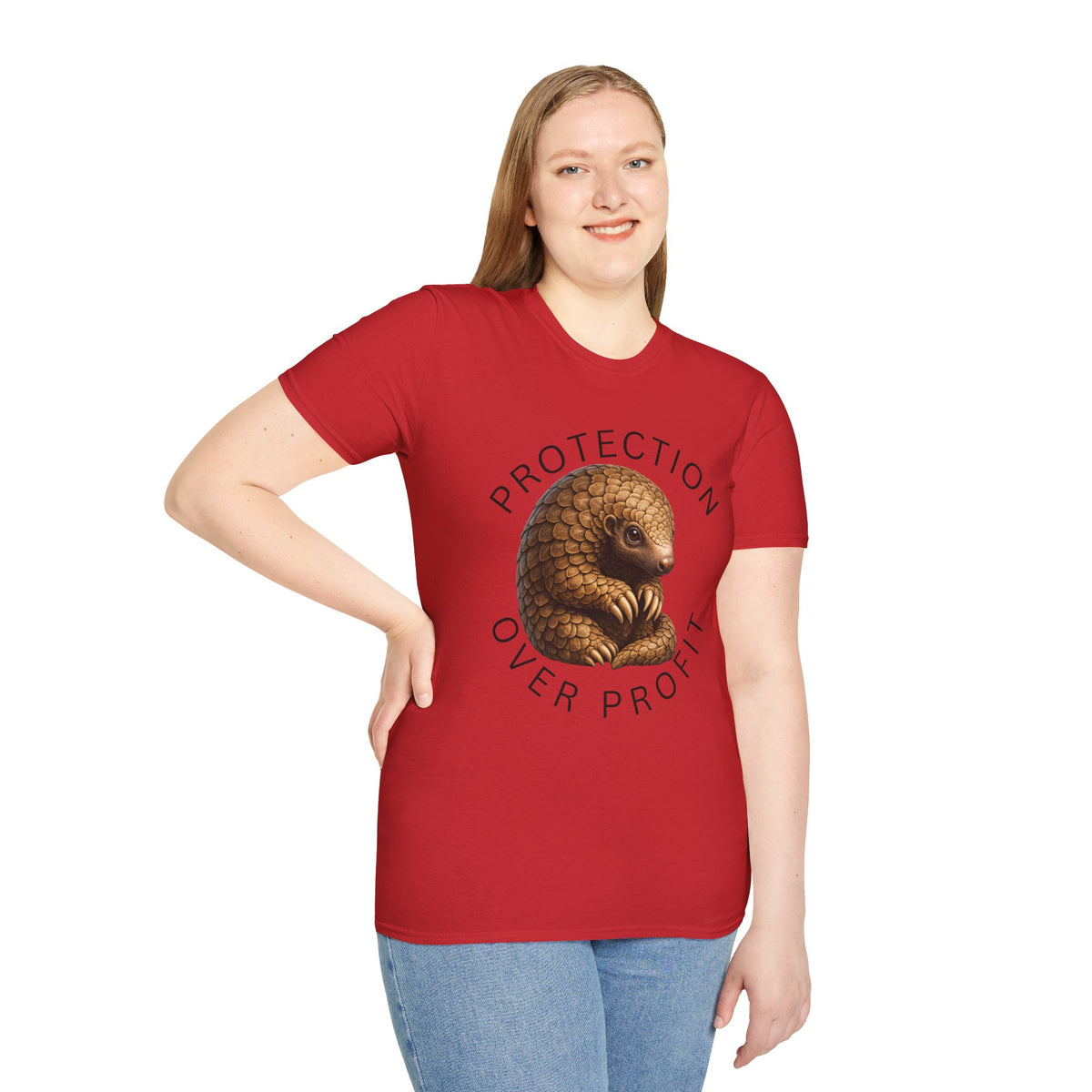 Protection Over Profit T-Shirt — Wildlife Conservation Pangolin Tee
