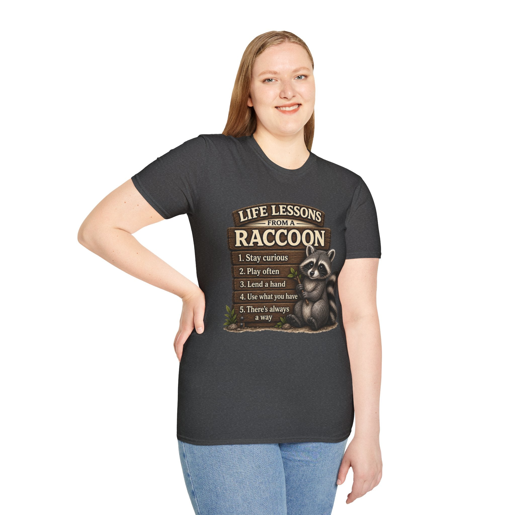 Life Lessons From a Raccoon Graphic Tee