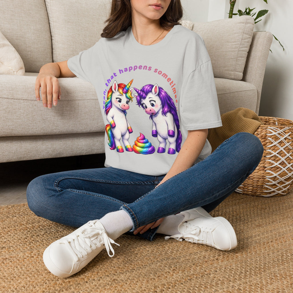 Funny Unicorn T-Shirt | Yeah, That Happens Sometimes Graphic Tee