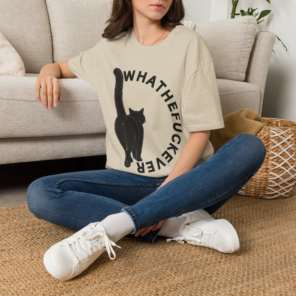 Black Cat Graphic Tee | Funny Cat Shirt for Cat Lovers