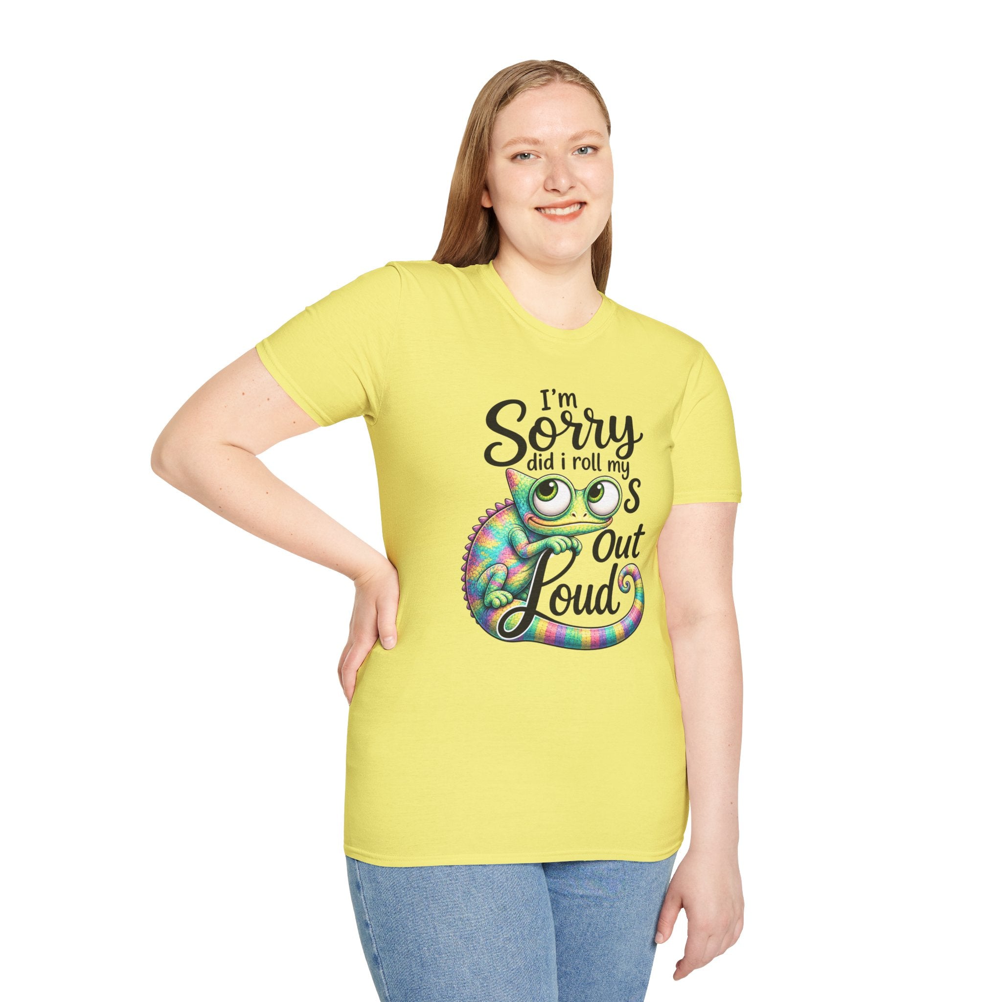 Chameleon Graphic T-Shirt — "I'm Sorry Did I Roll My Eyes Out Loud"