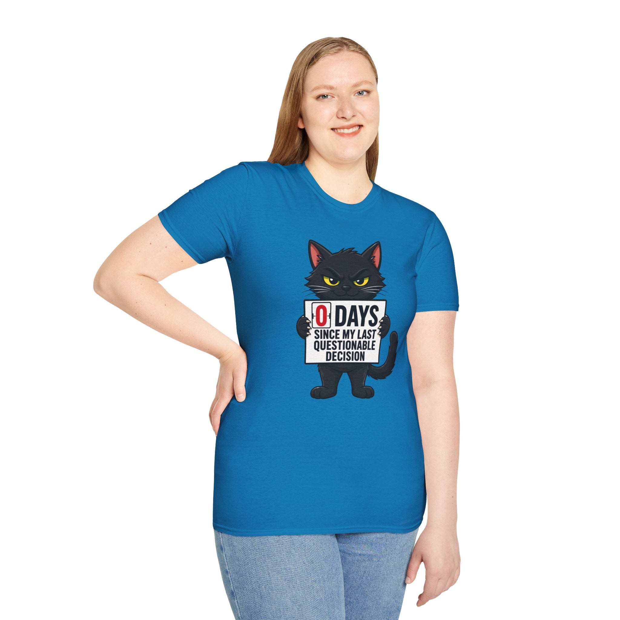 0 Days Since My Last Questionable Decision Graphic Tee