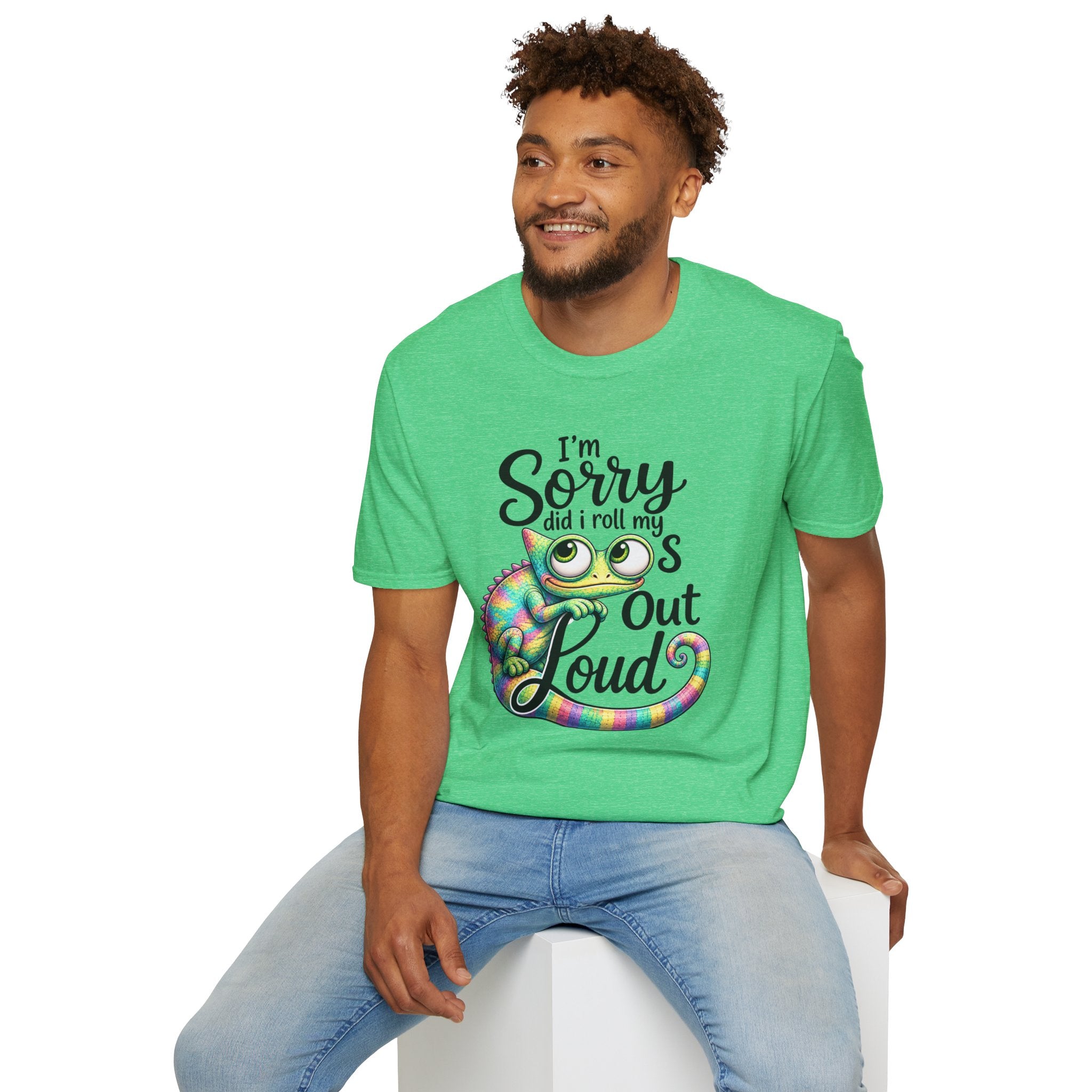 Chameleon Graphic T-Shirt — "I'm Sorry Did I Roll My Eyes Out Loud"