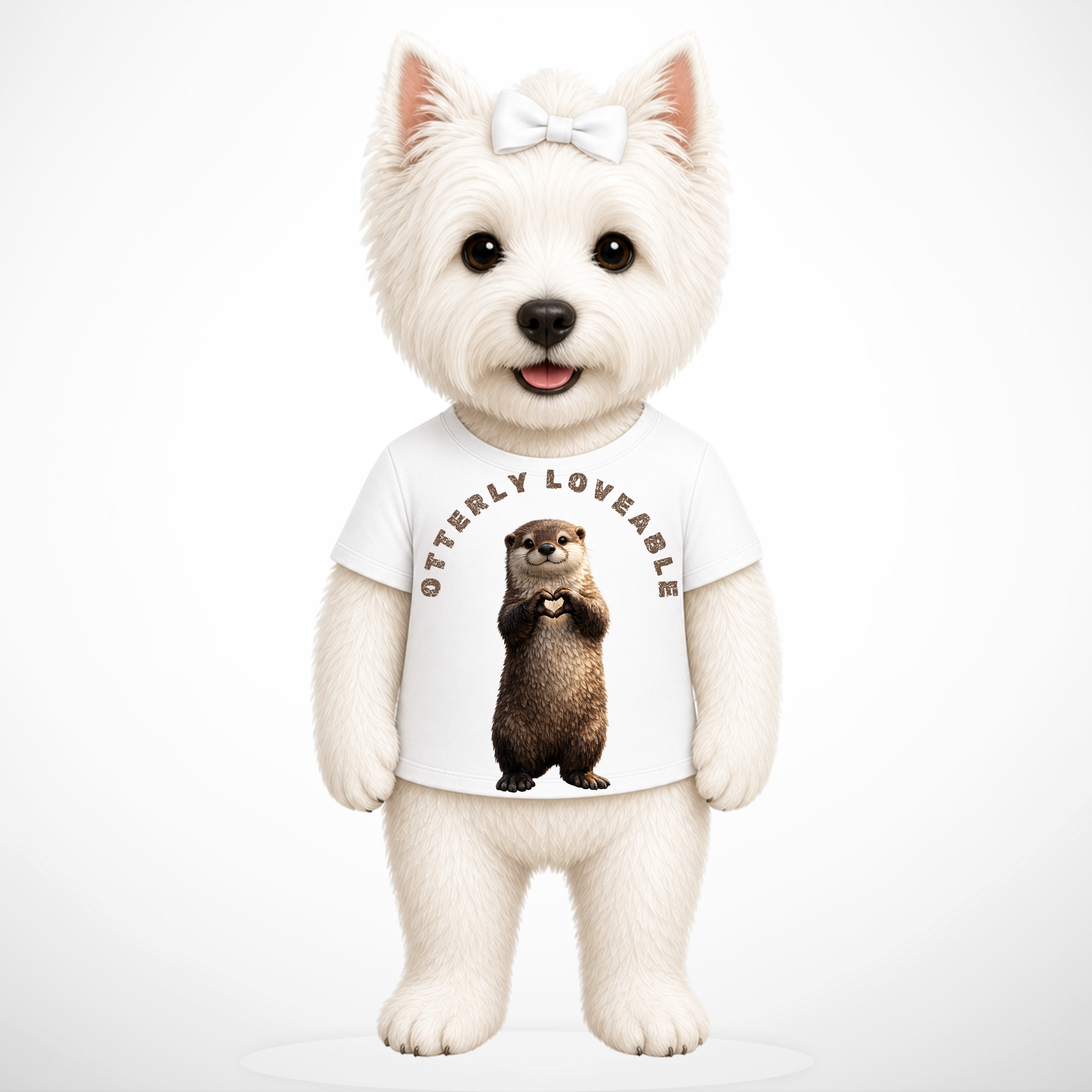 Otterly Loveable Otter Graphic Tee