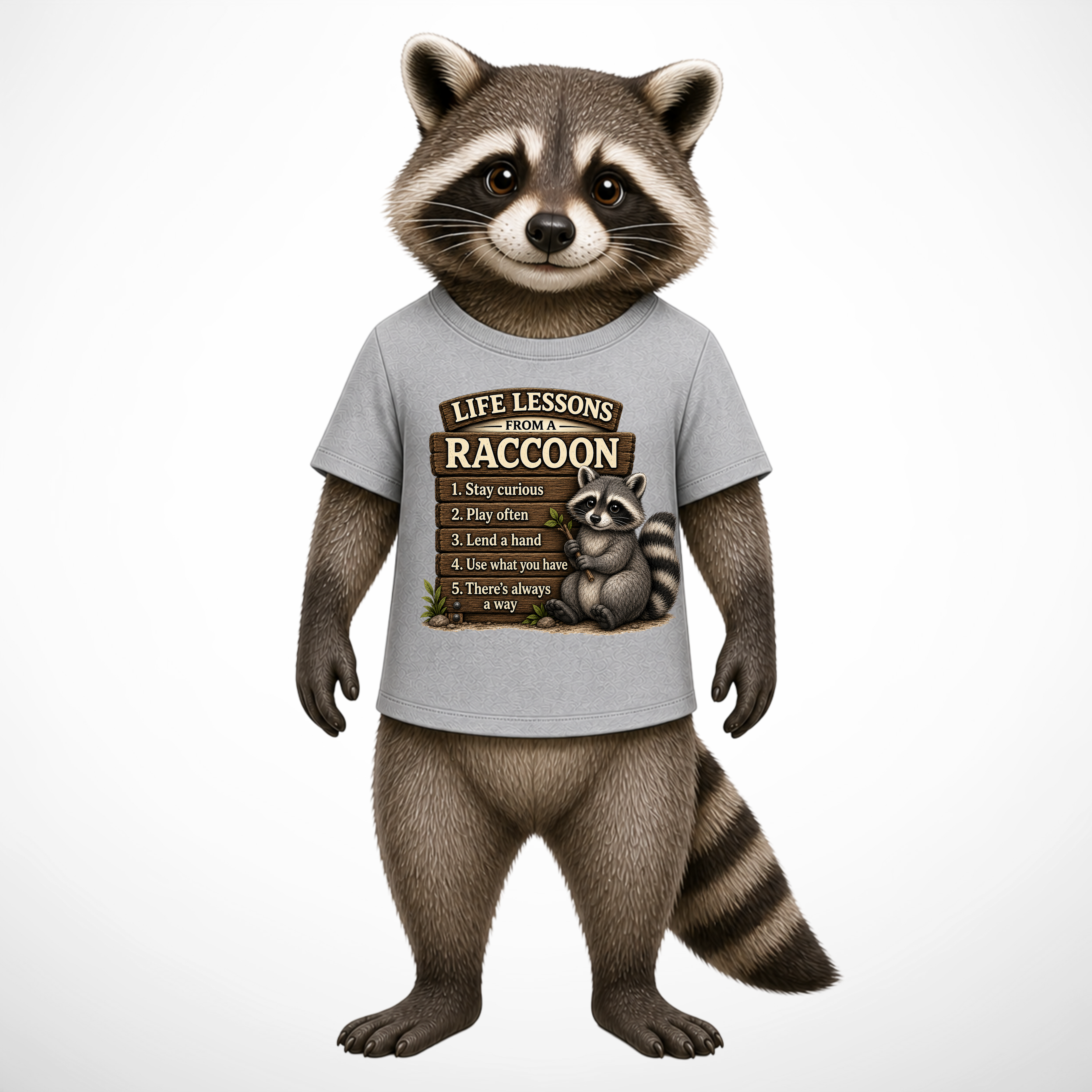 Life Lessons From a Raccoon Graphic Tee