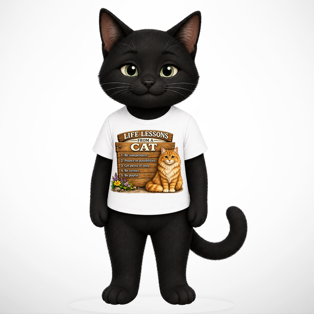 Life Lessons From a Cat T-Shirt