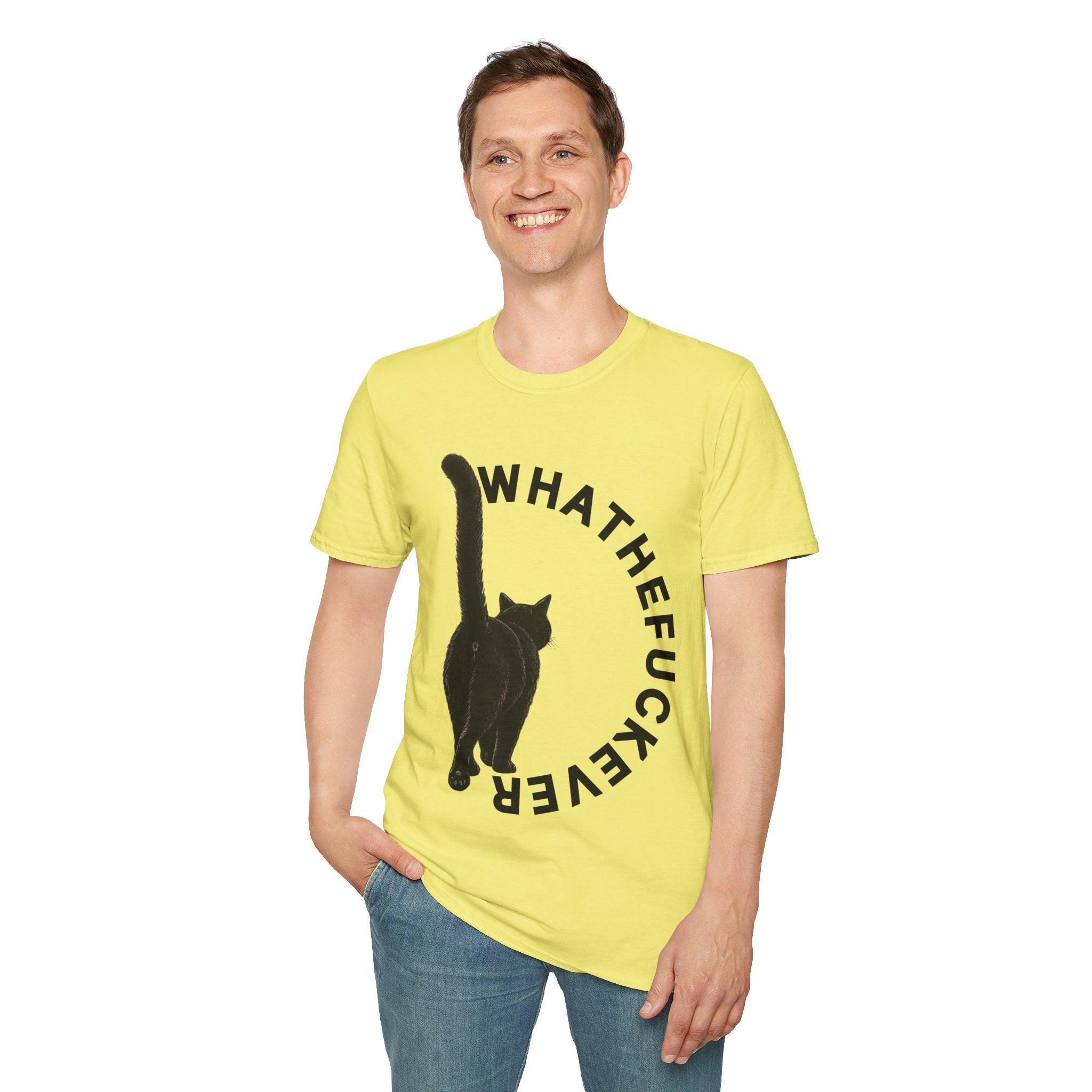 Black Cat Graphic Tee | Funny Cat Shirt for Cat Lovers