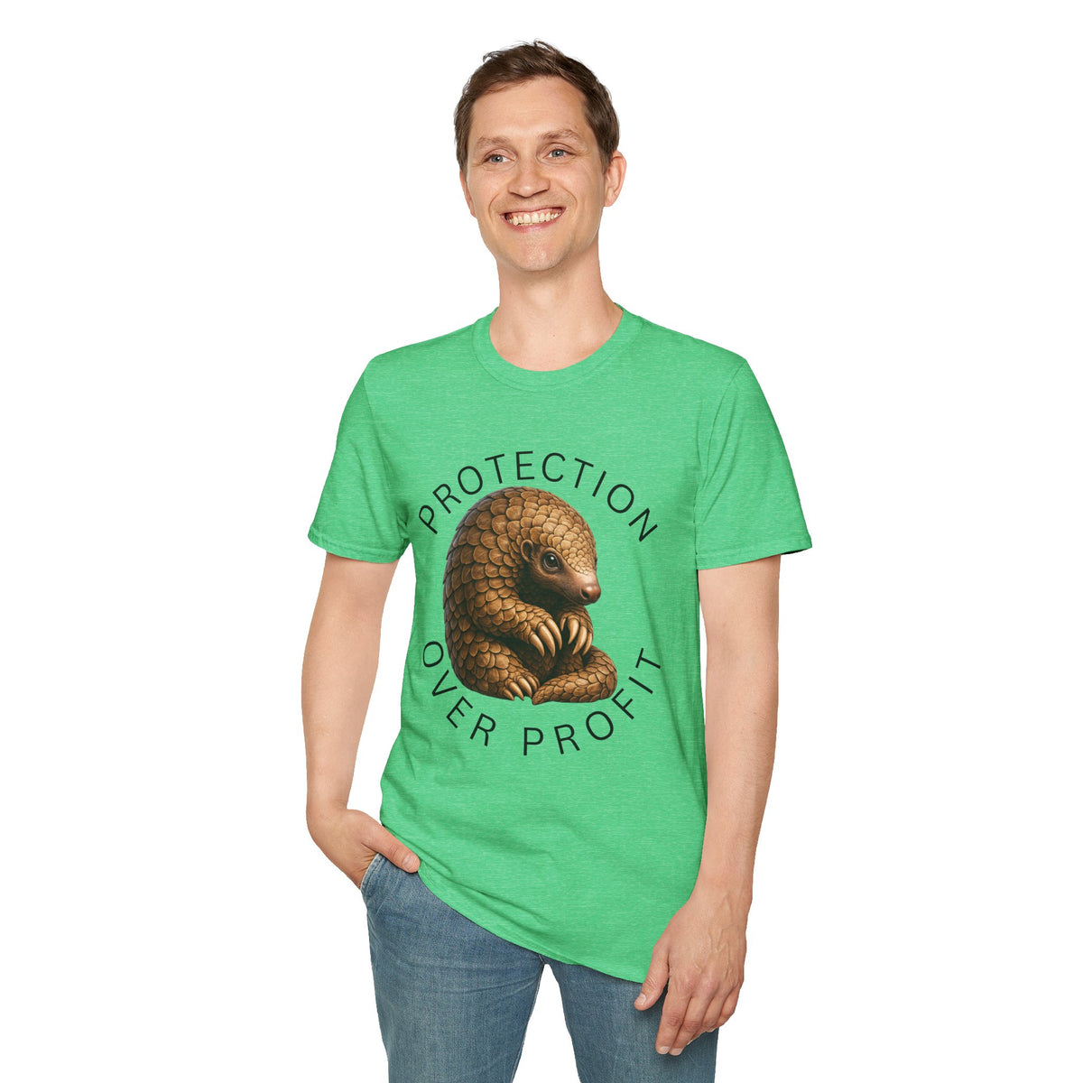 Protection Over Profit T-Shirt — Wildlife Conservation Pangolin Tee