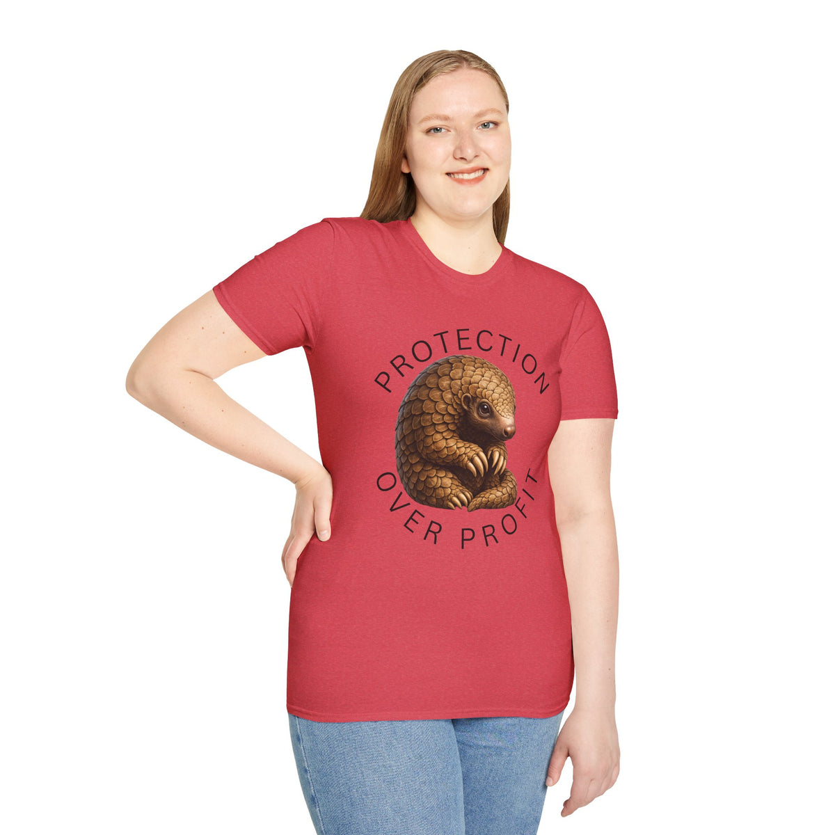 Protection Over Profit T-Shirt — Wildlife Conservation Pangolin Tee