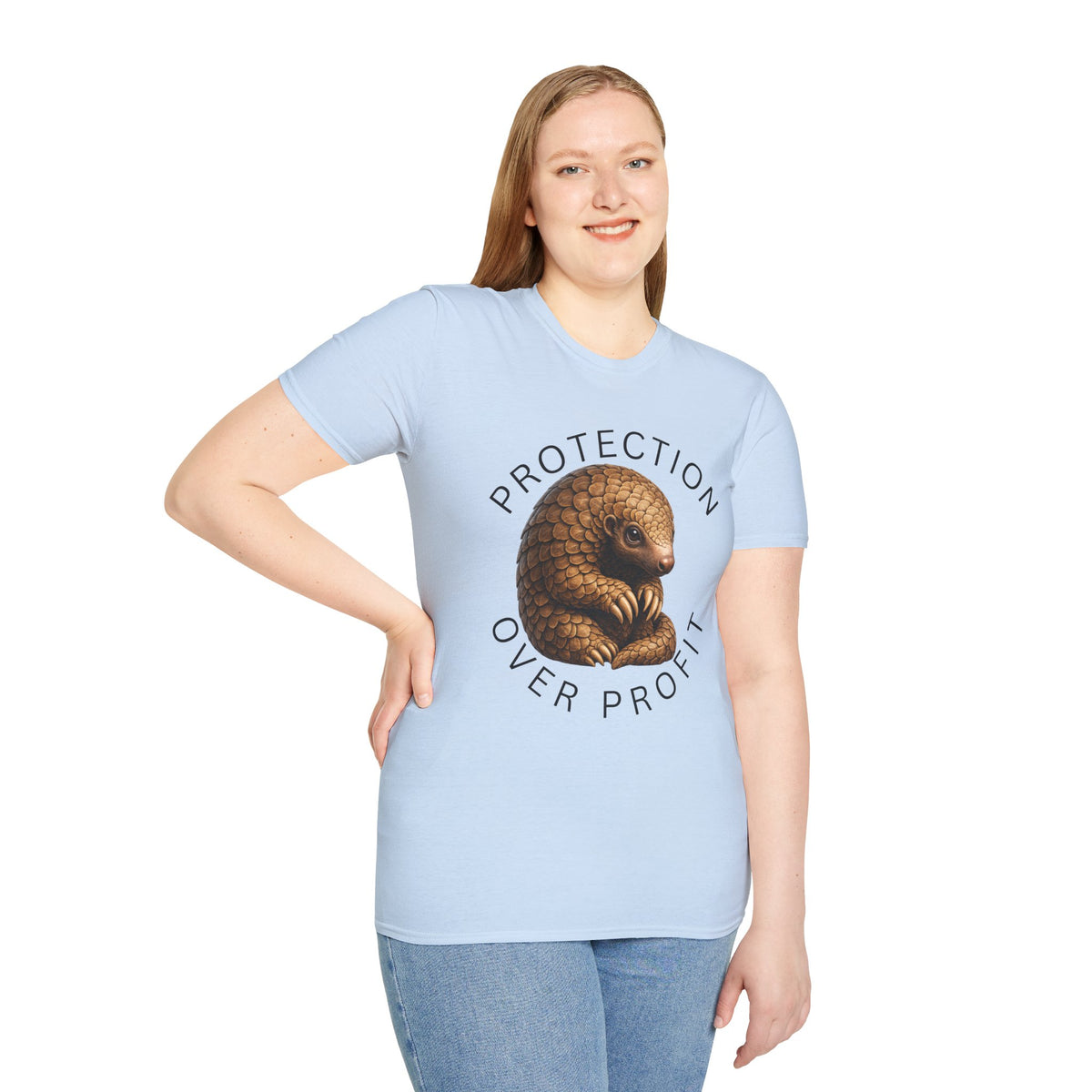 Protection Over Profit T-Shirt — Wildlife Conservation Pangolin Tee