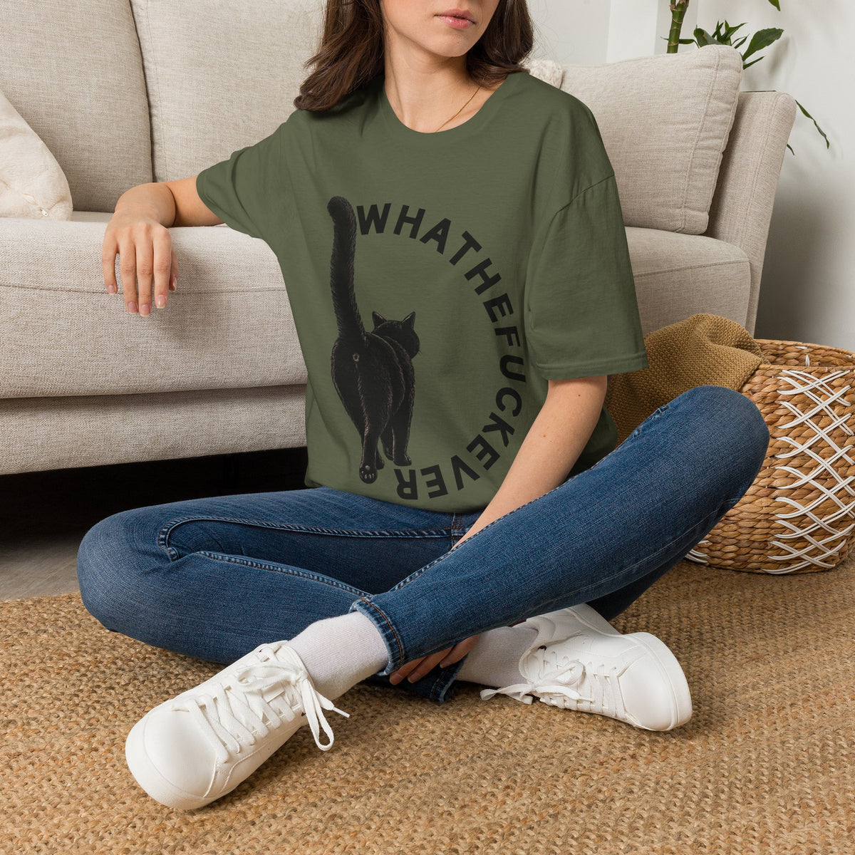 Black Cat Graphic Tee | Funny Cat Shirt for Cat Lovers