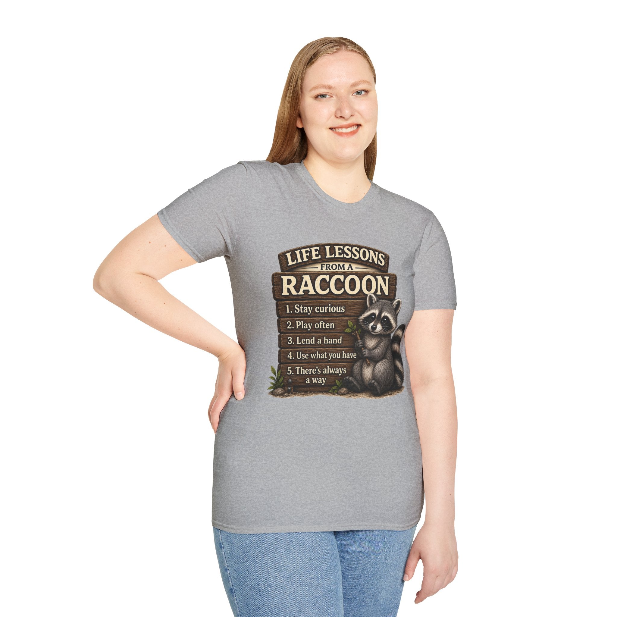 Life Lessons From a Raccoon Graphic Tee