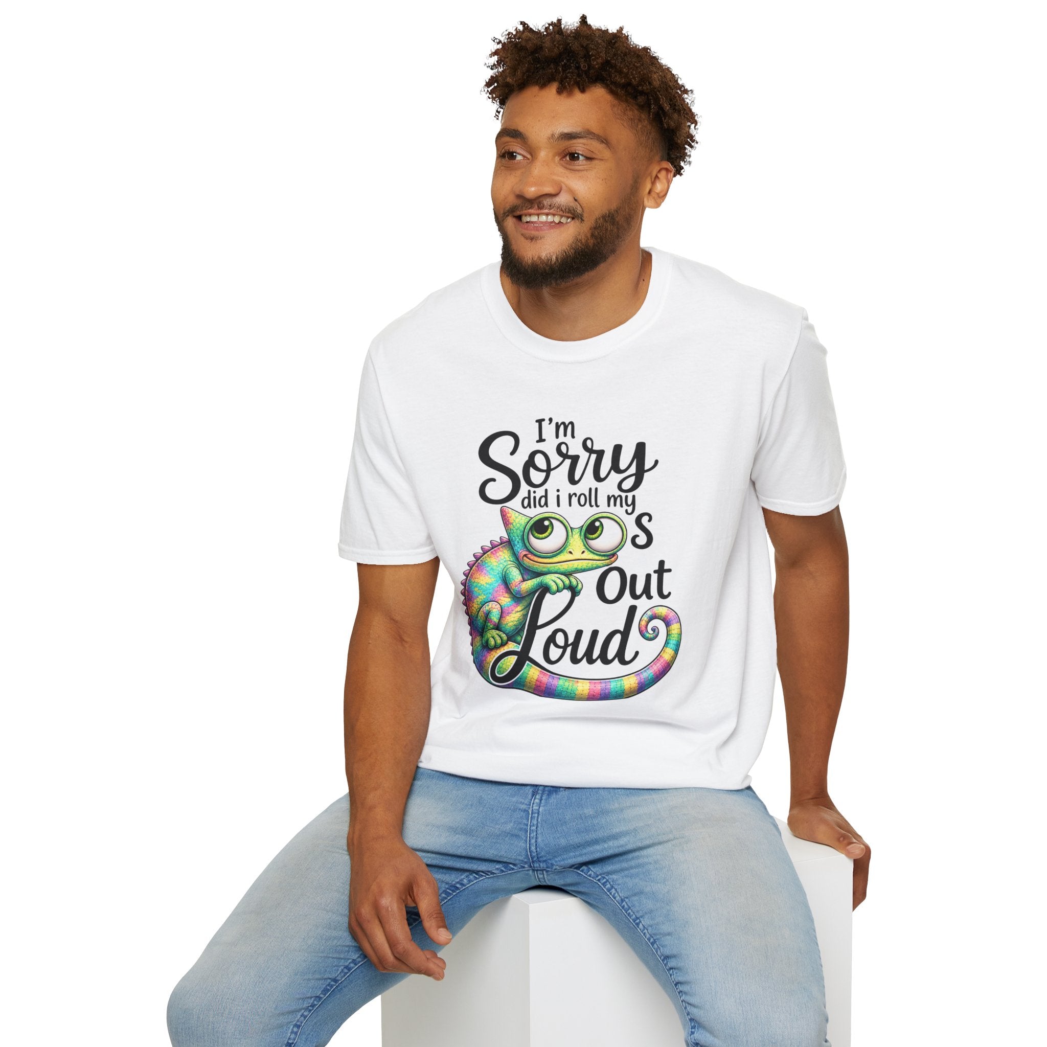 Chameleon Graphic T-Shirt — "I'm Sorry Did I Roll My Eyes Out Loud"