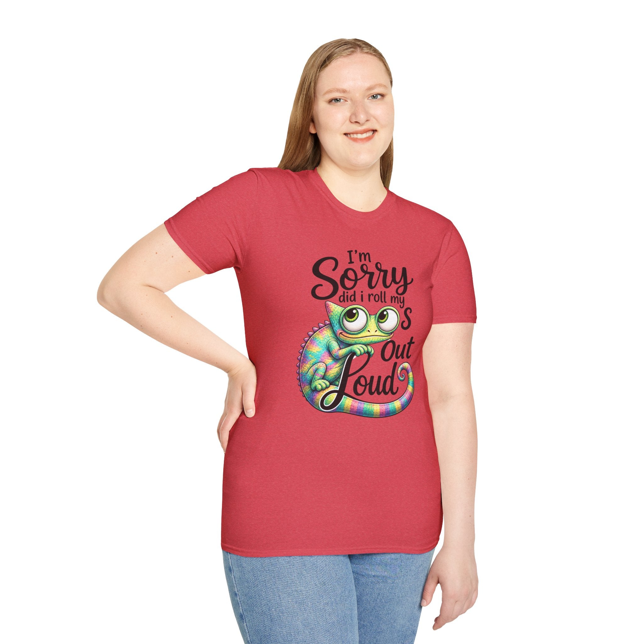 Chameleon Graphic T-Shirt — "I'm Sorry Did I Roll My Eyes Out Loud"