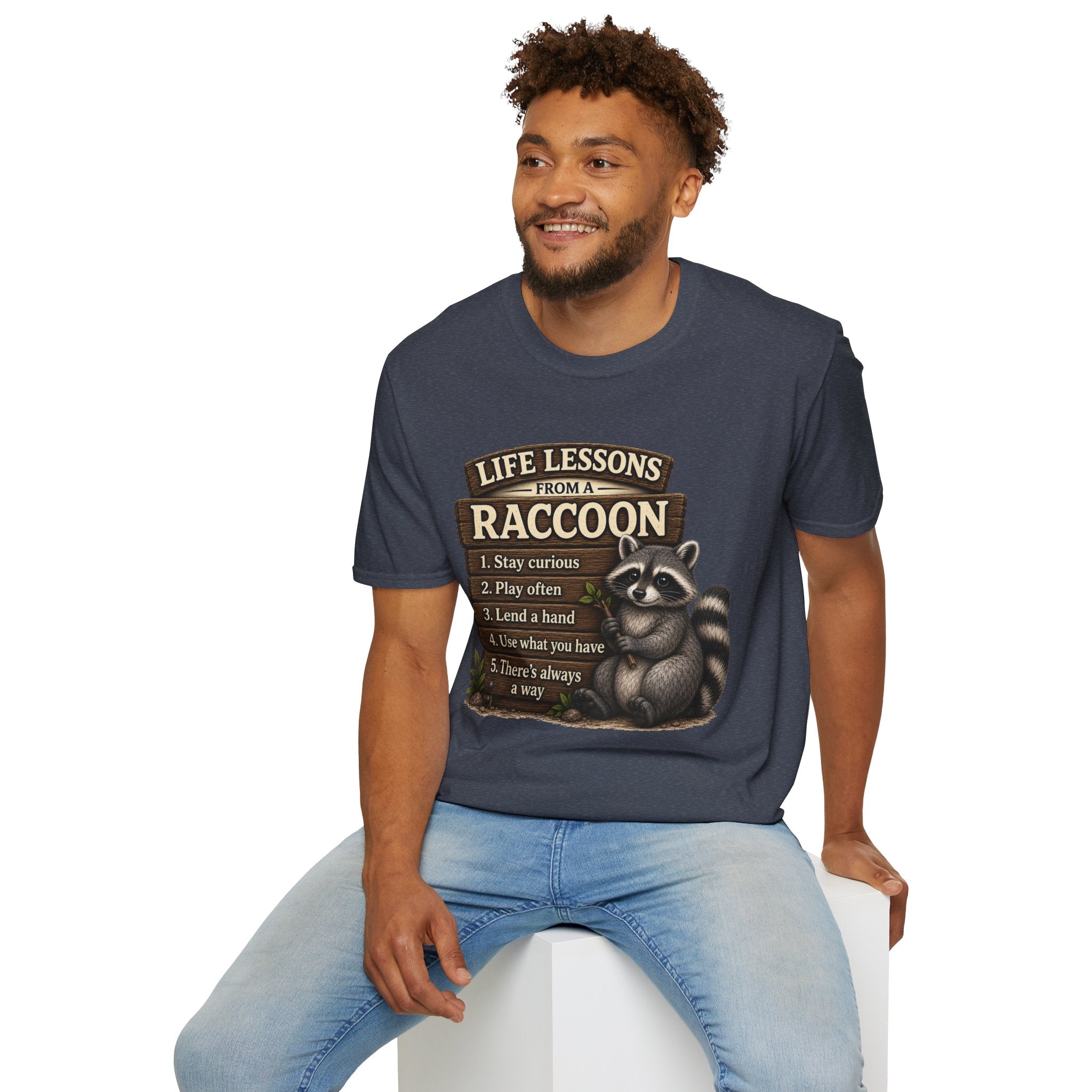Life Lessons From a Raccoon Graphic Tee