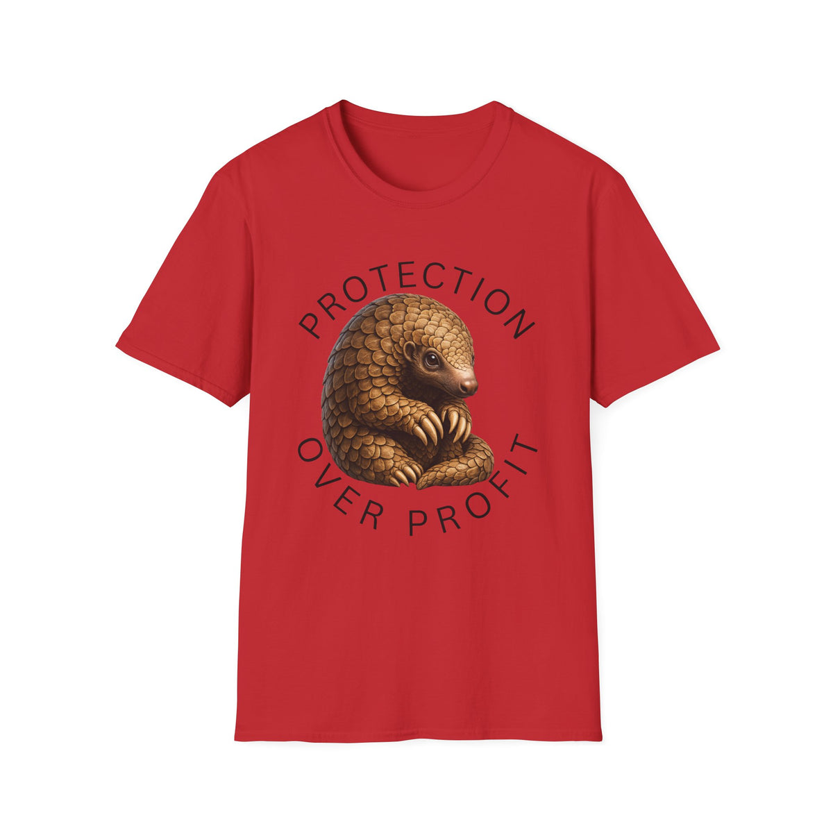 Protection Over Profit T-Shirt — Wildlife Conservation Pangolin Tee