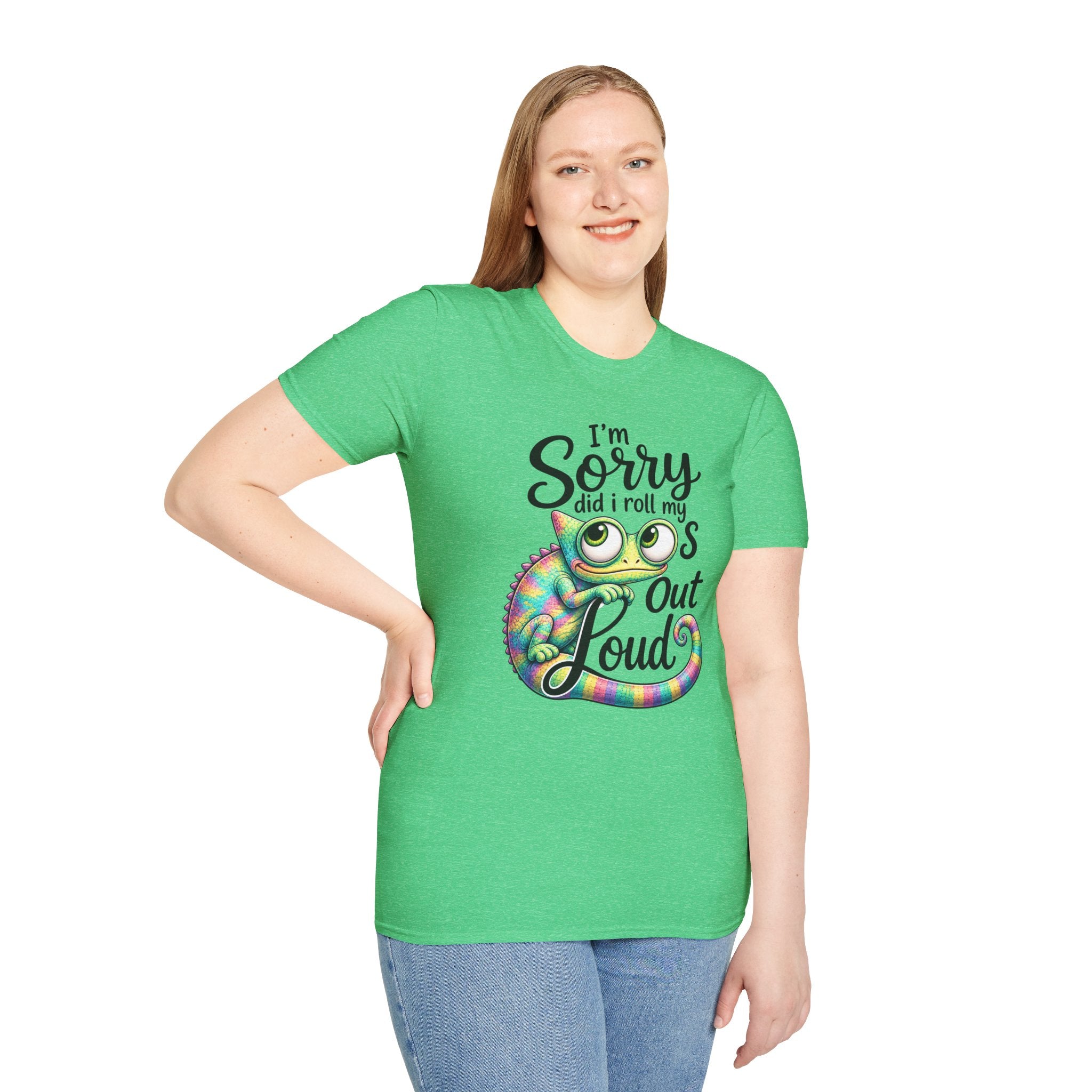 Chameleon Graphic T-Shirt — "I'm Sorry Did I Roll My Eyes Out Loud"